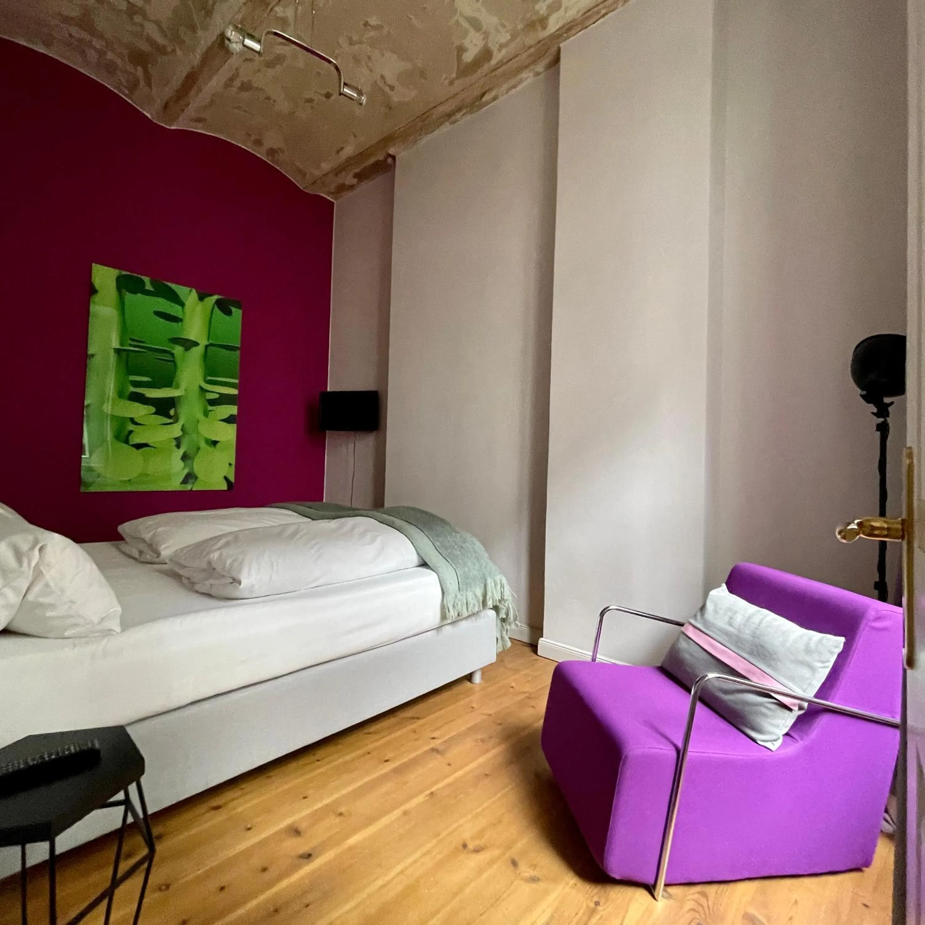 Bed in Wil7 Boutique Hotel