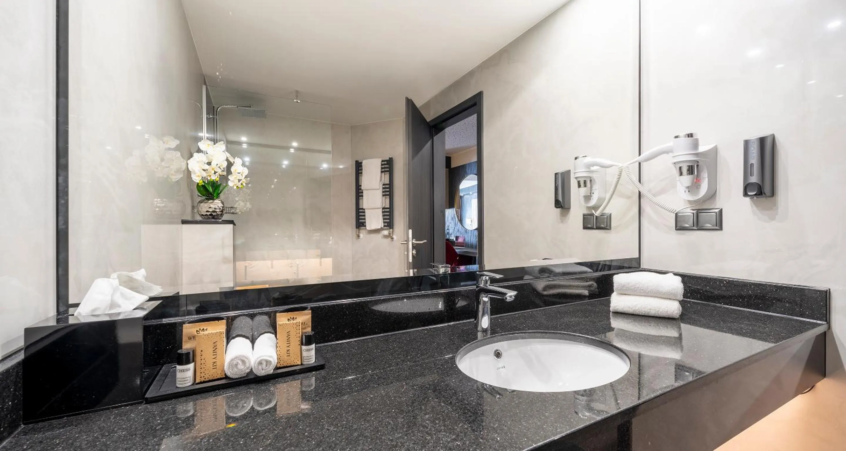 Shower in PLAZA Premium Schwerin Sure Hotel Collection by Best Western