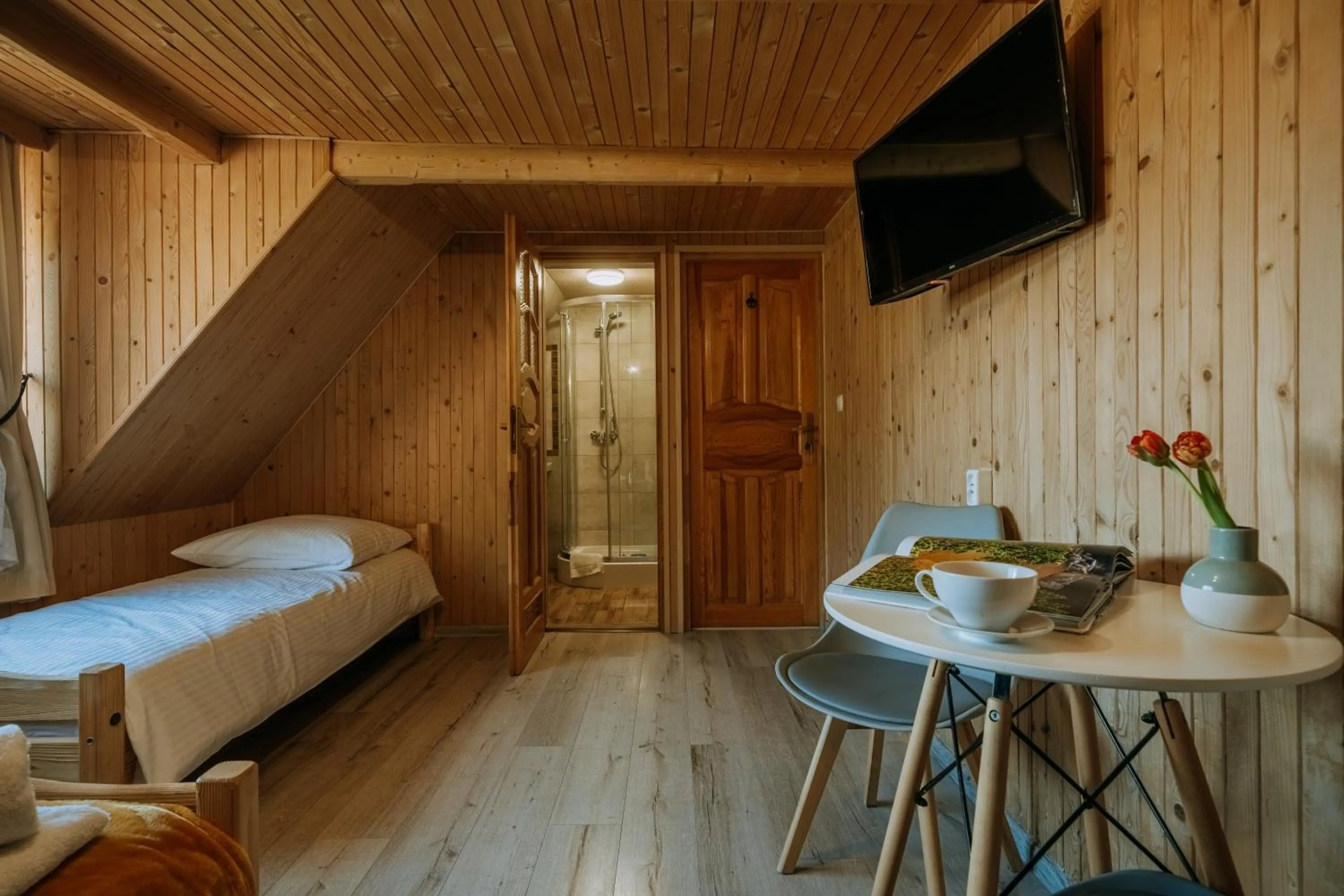 Bed in Gościna u Maryny Relaks i SPA w Ogrodzie