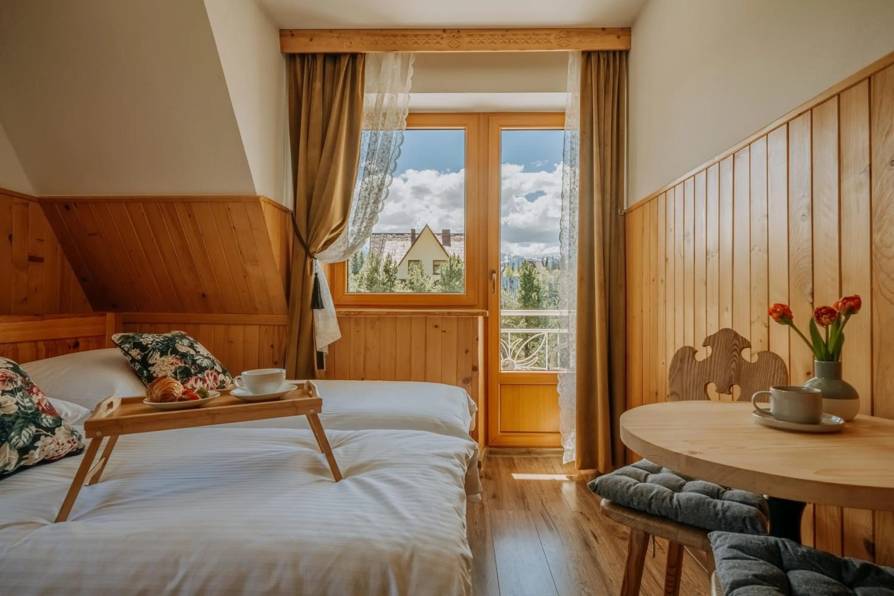 Bed in Gościna u Maryny Relaks i SPA w Ogrodzie