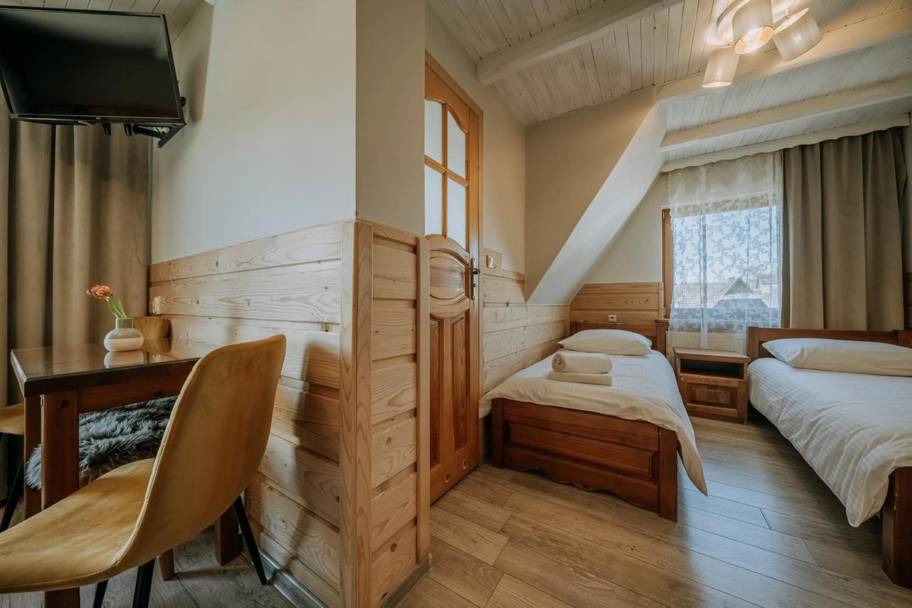 Bed in Gościna u Maryny Relaks i SPA w Ogrodzie