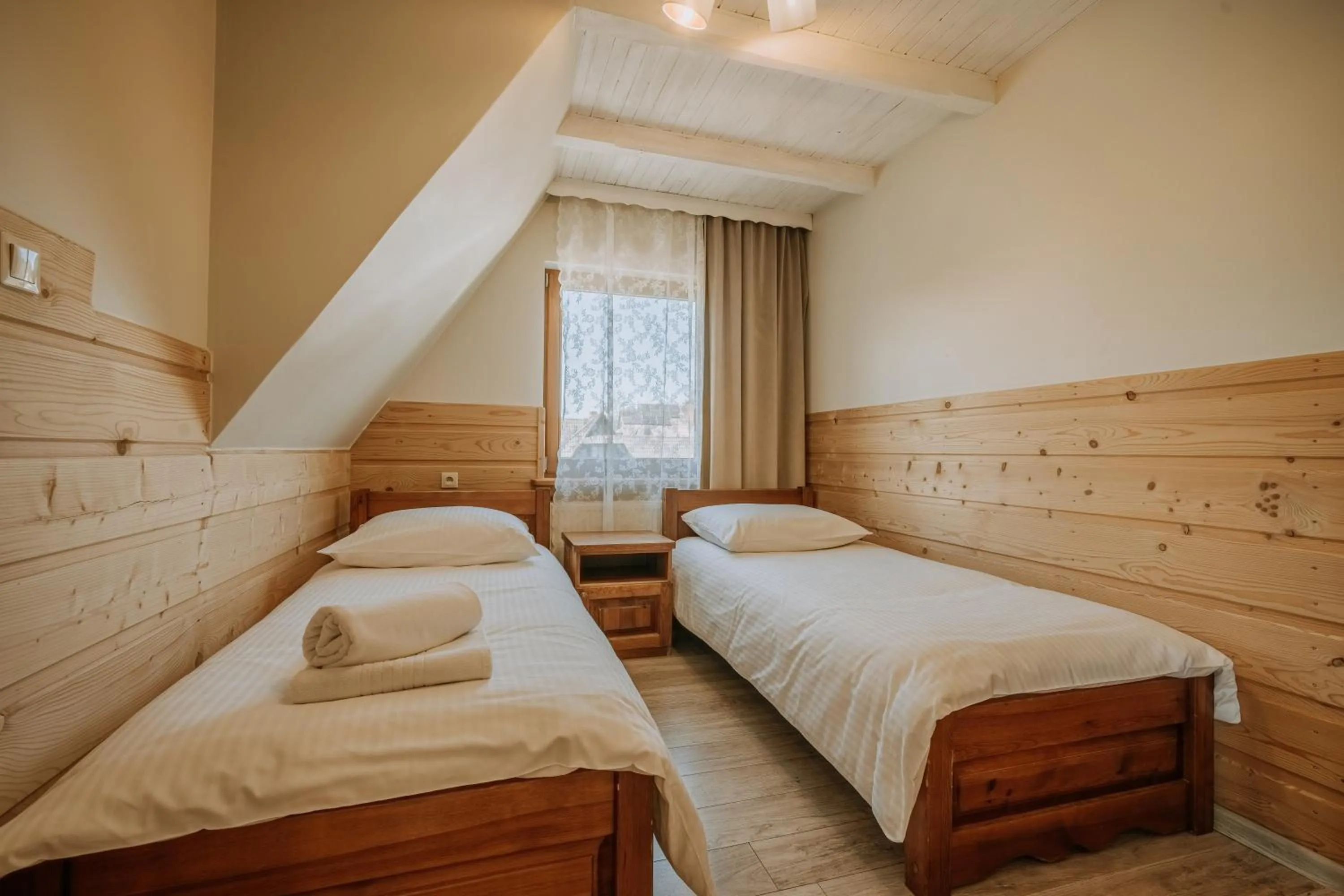 Bed in Gościna u Maryny Relaks i SPA w Ogrodzie