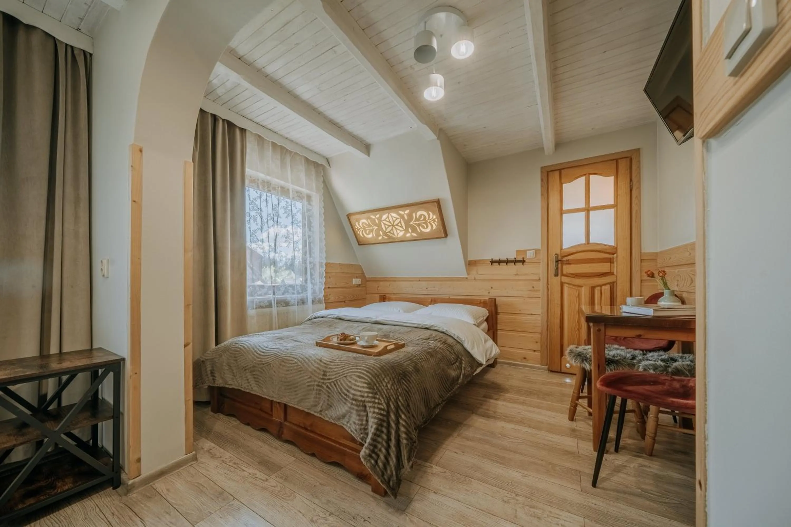 Bed in Gościna u Maryny Relaks i SPA w Ogrodzie