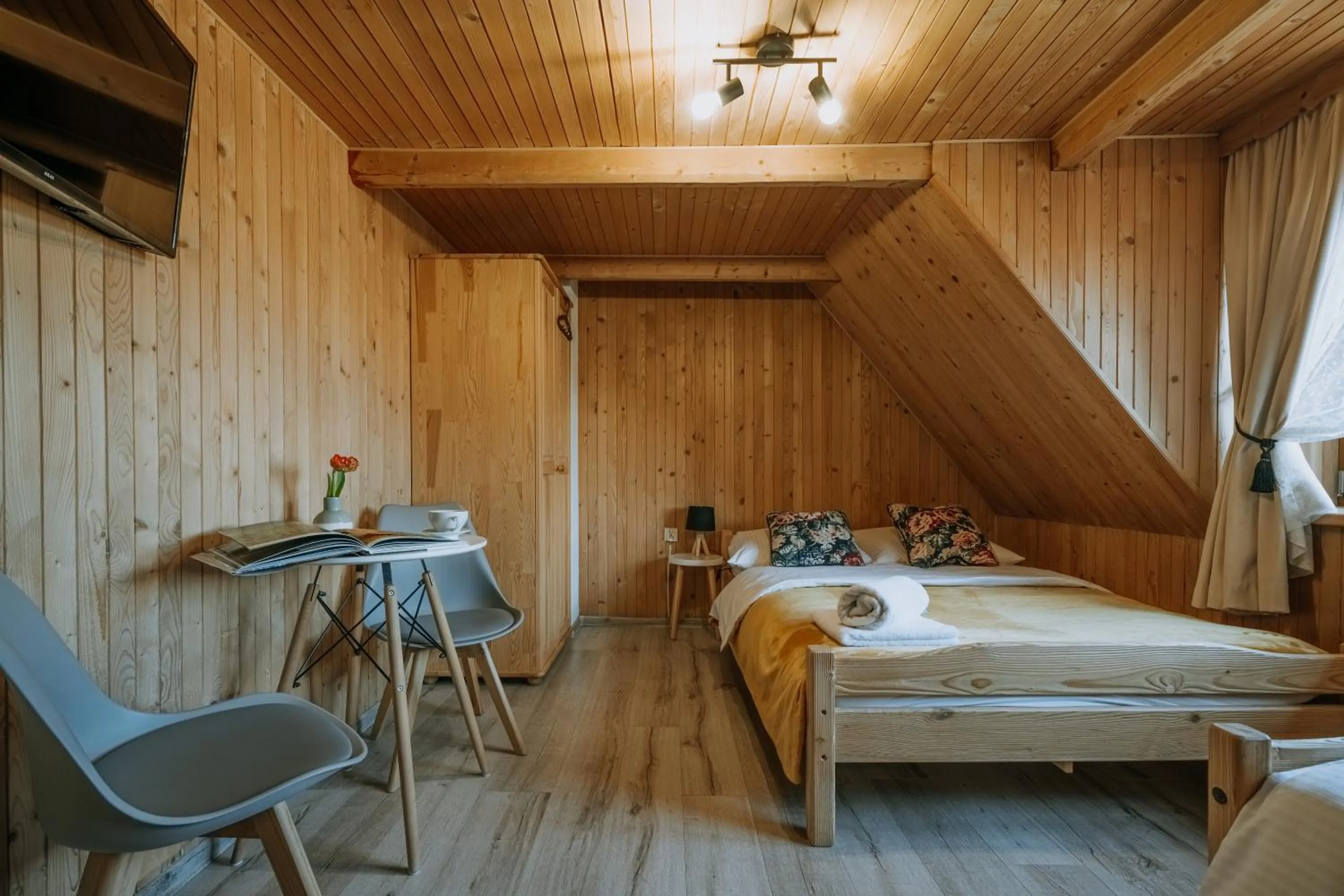 Bed in Gościna u Maryny Relaks i SPA w Ogrodzie