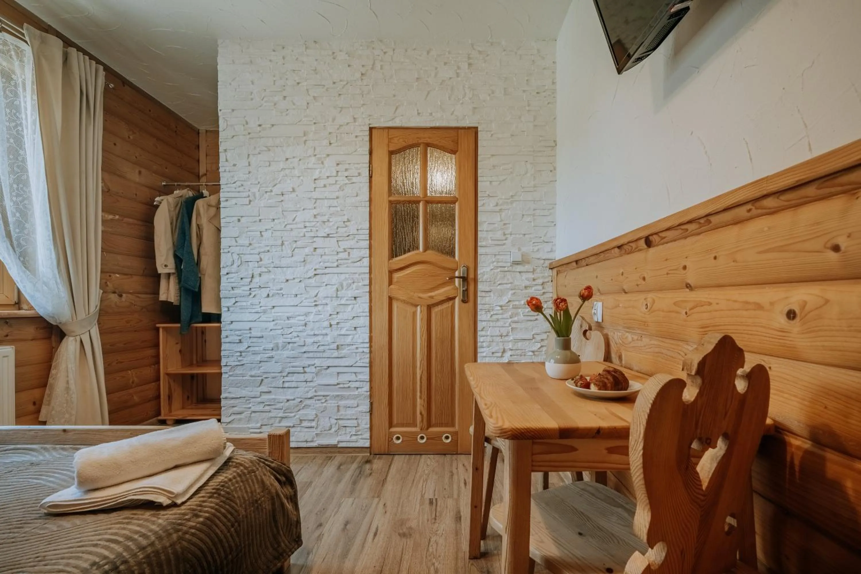 Bed in Gościna u Maryny Relaks i SPA w Ogrodzie