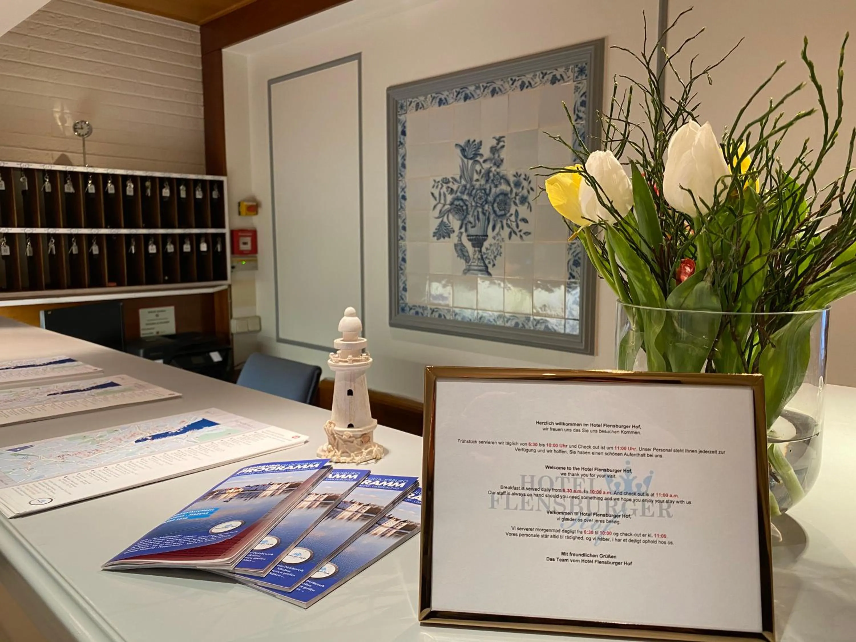 Lobby or reception in Hotel Flensburger Hof