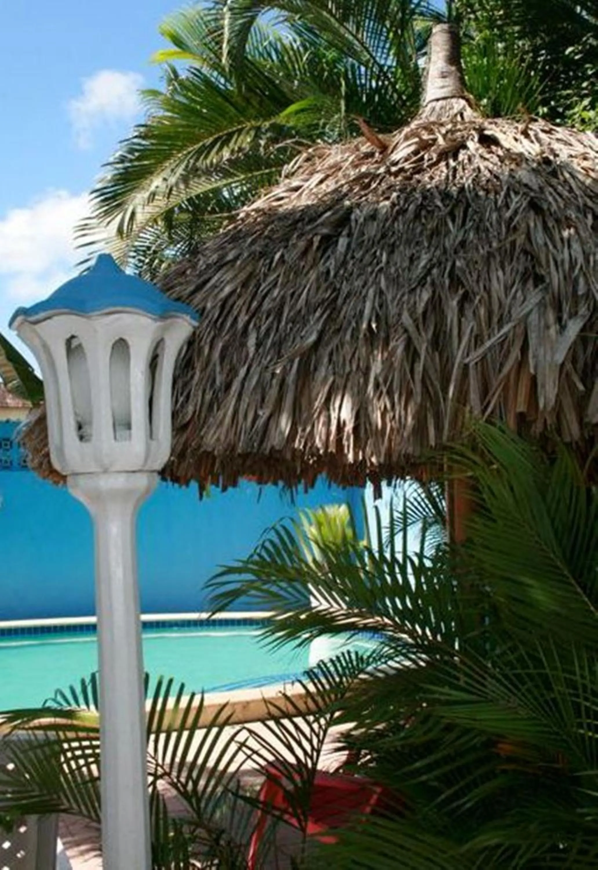 Pool view in Caribbean Flower Apartments