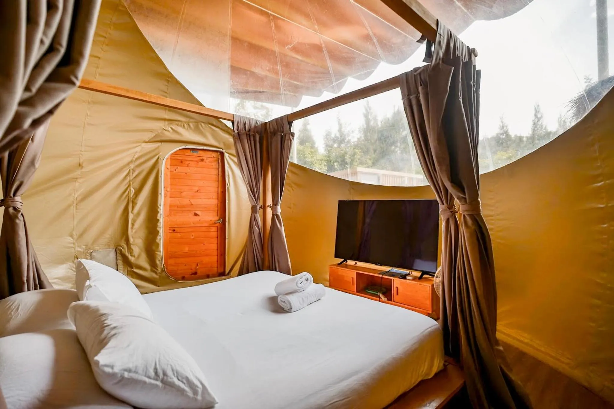 Bed in The X10 private pool villa khaoyai SHA Certified เขาใหญ่