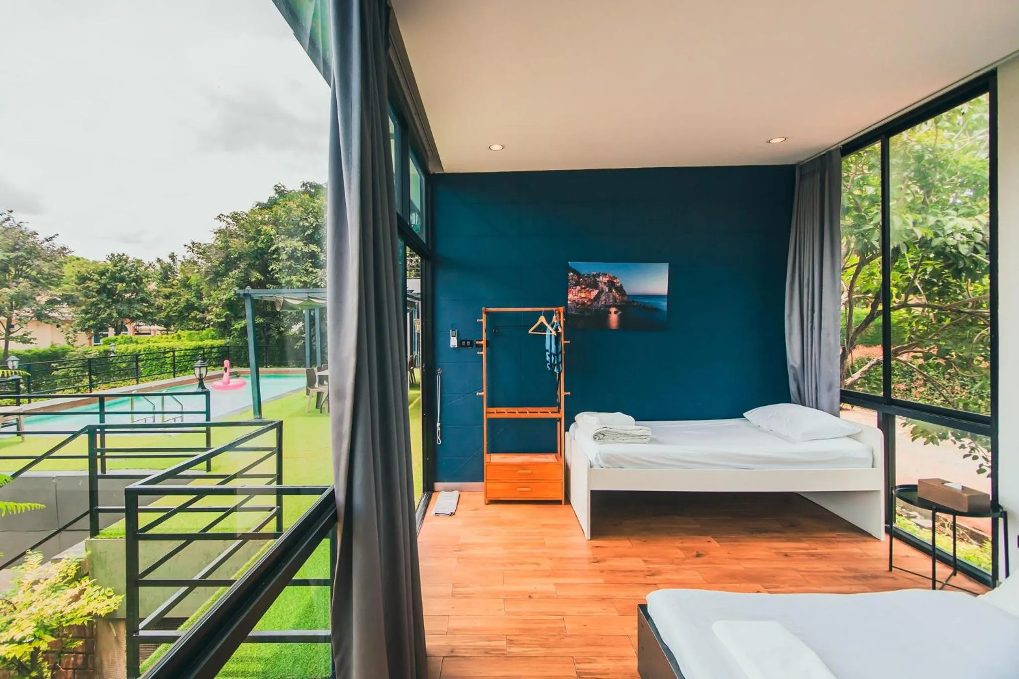 Bed in The X10 private pool villa khaoyai SHA Certified เขาใหญ่