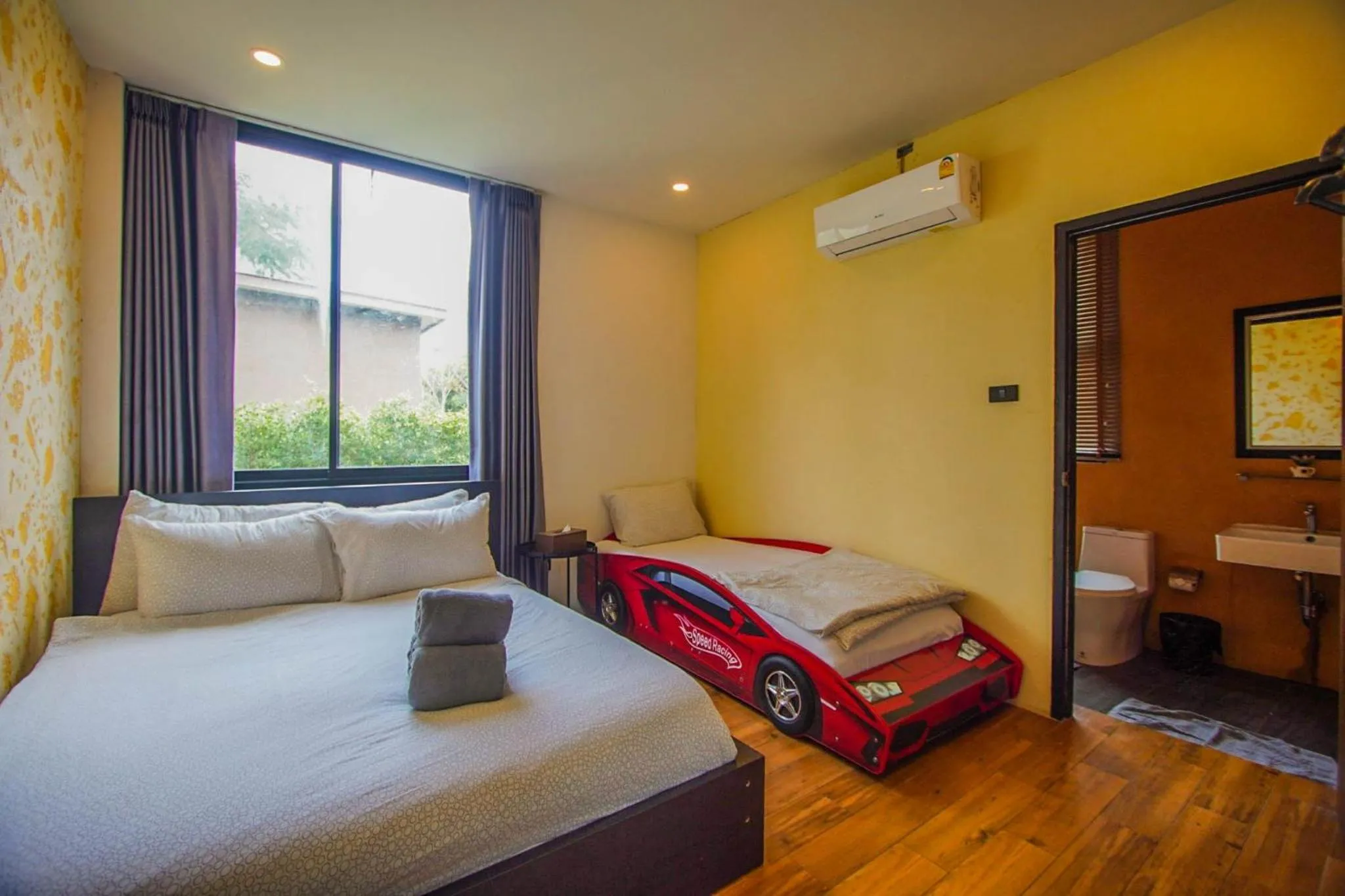 Bed in The X10 private pool villa khaoyai SHA Certified เขาใหญ่