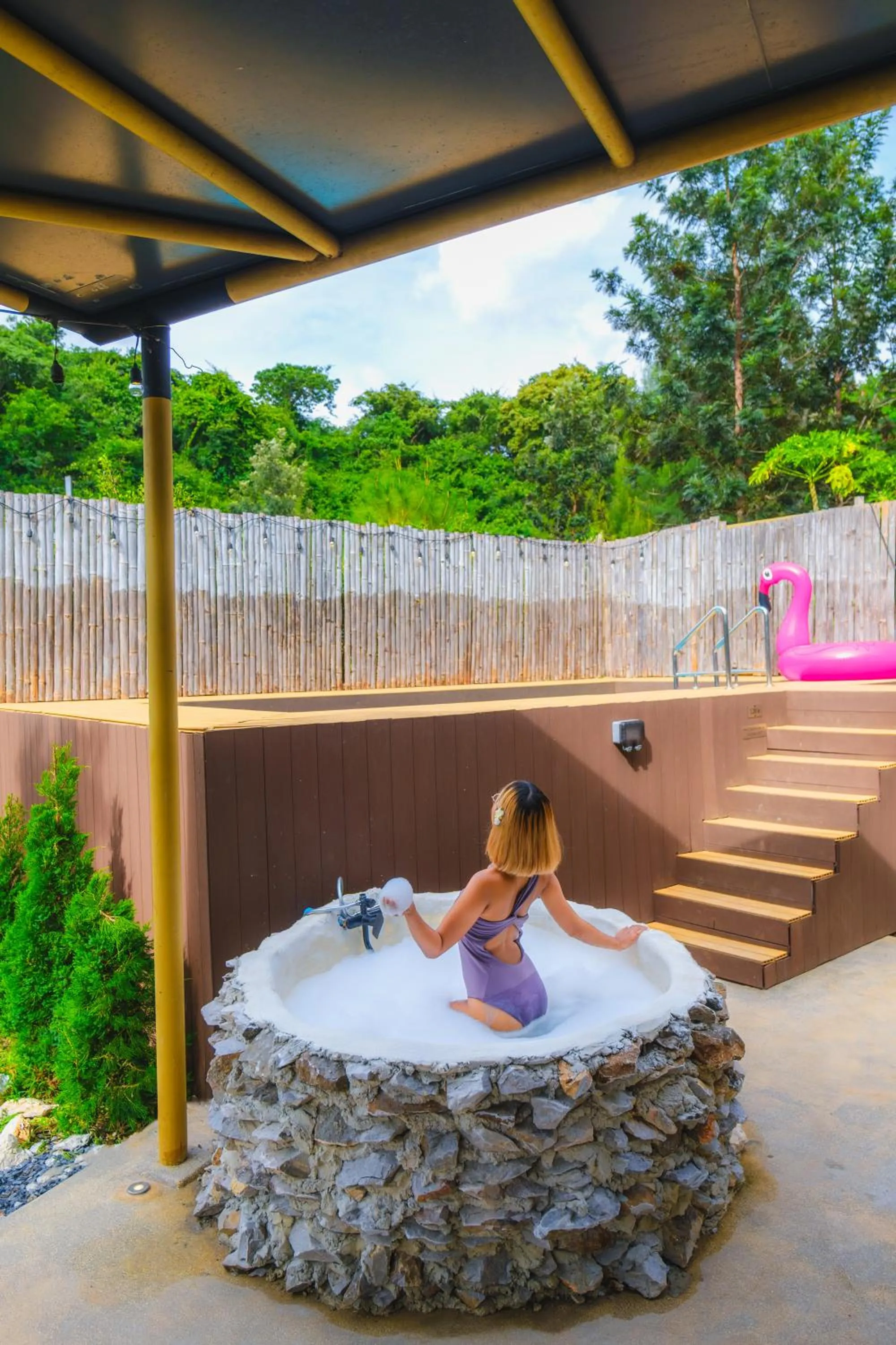 Hot Tub in The X10 private pool villa khaoyai SHA Certified เขาใหญ่