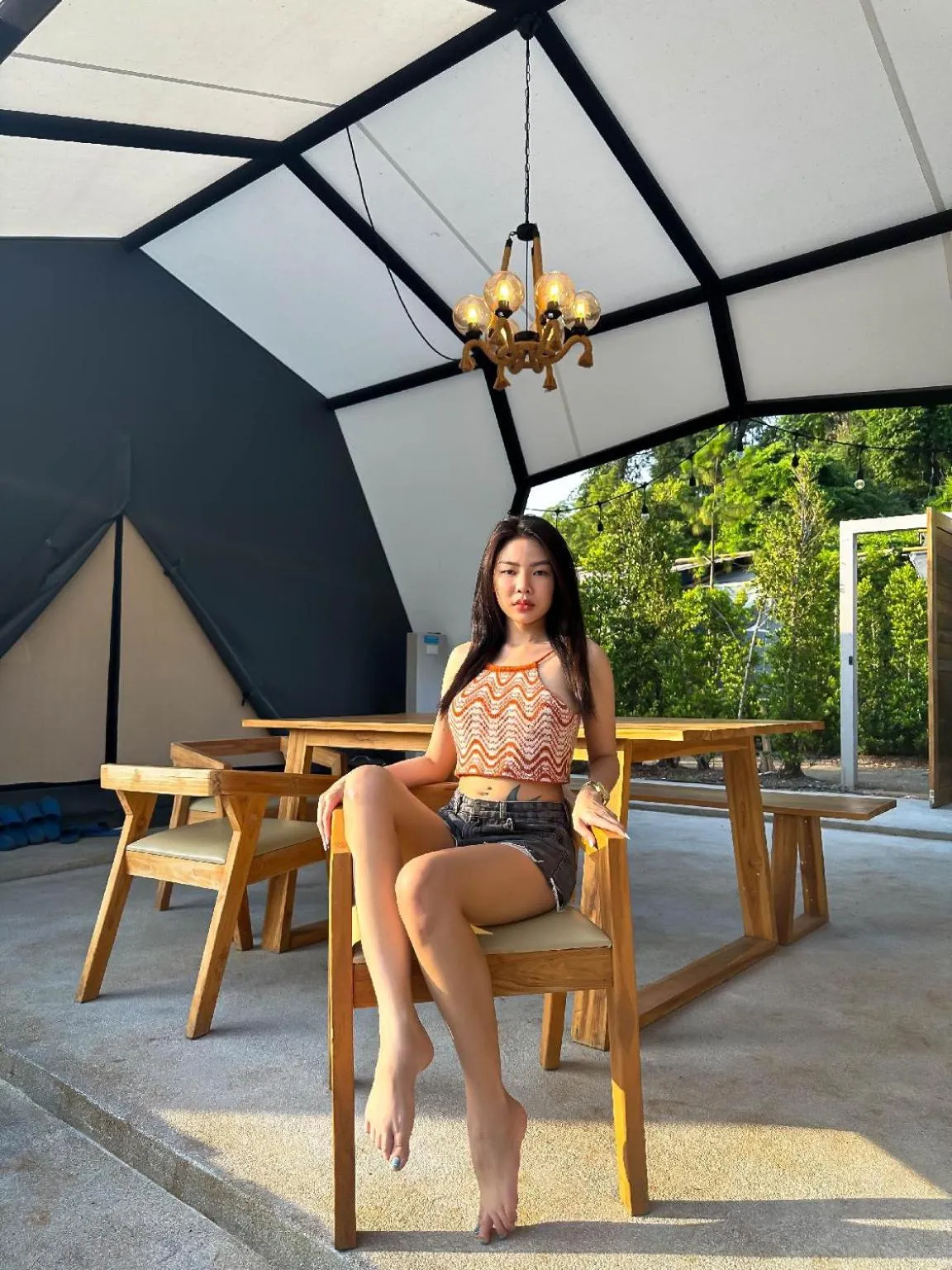 Patio in The X10 private pool villa khaoyai SHA Certified เขาใหญ่