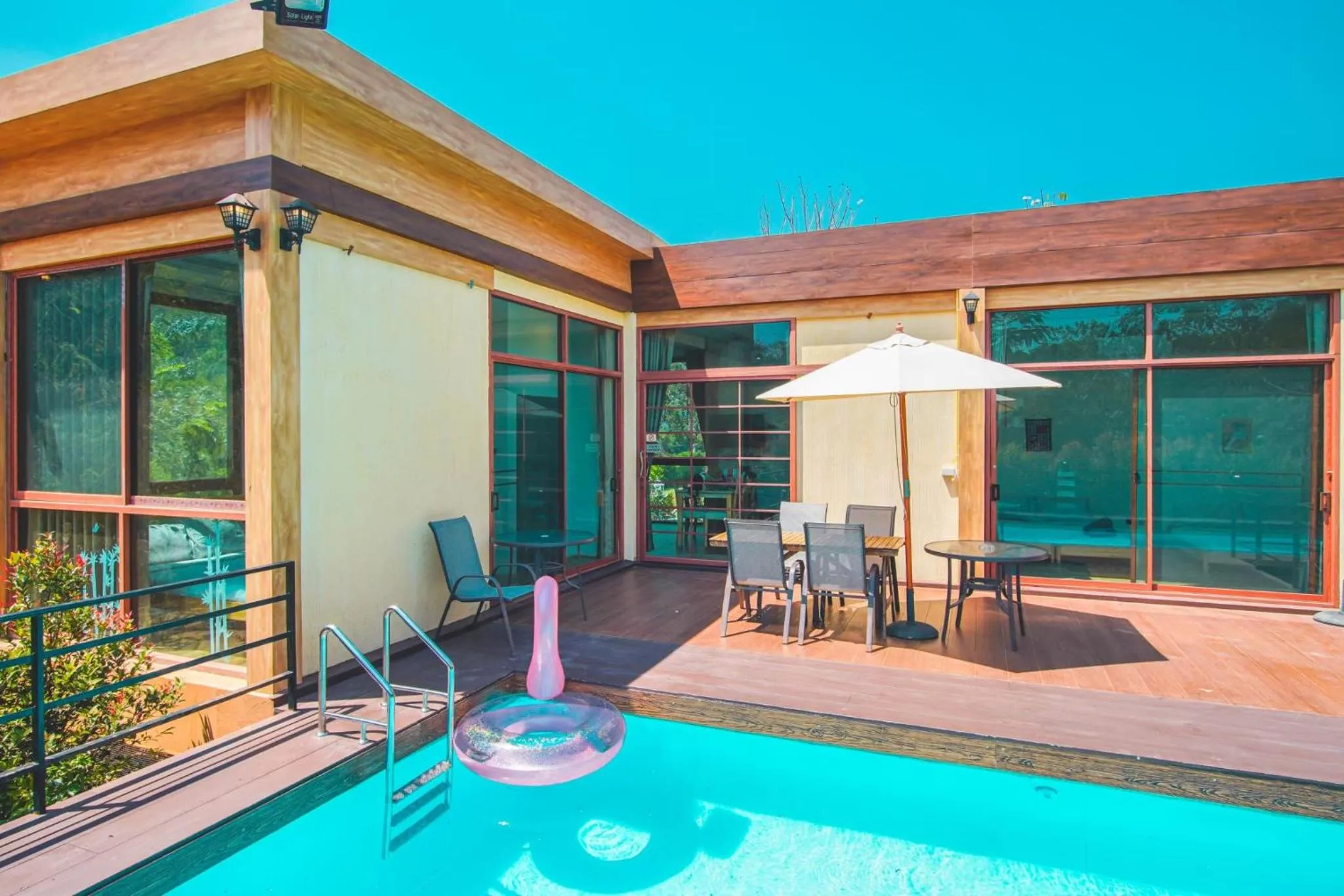 Balcony/Terrace in The X10 private pool villa khaoyai SHA Certified เขาใหญ่