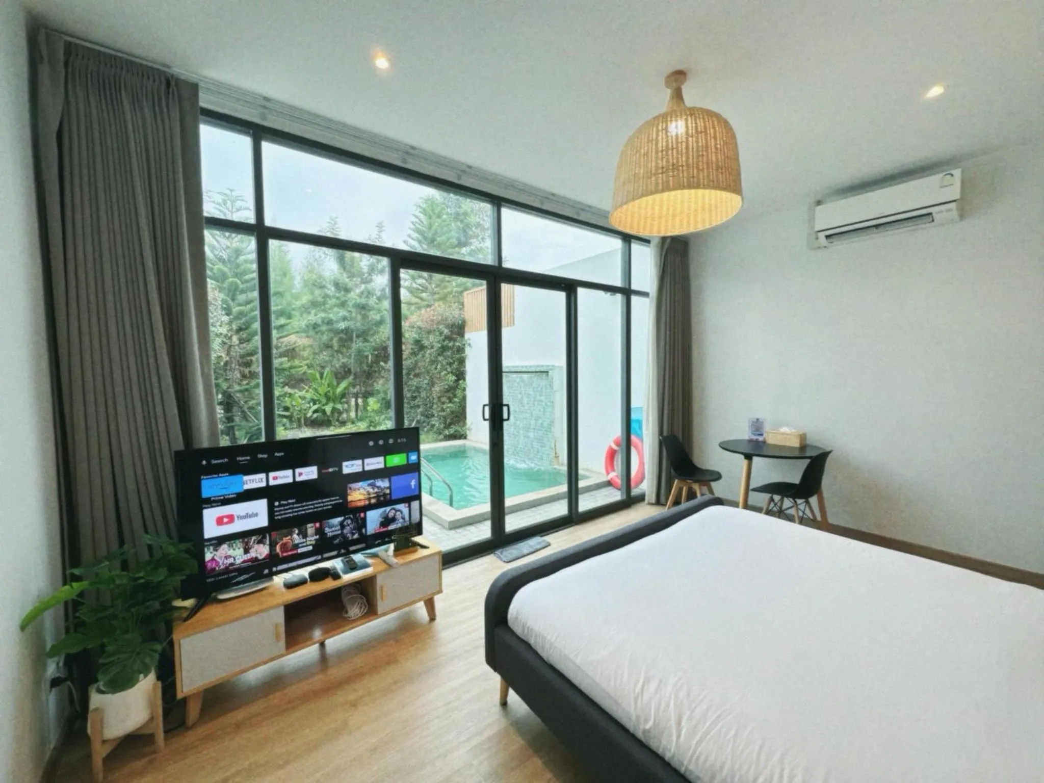 Bed in The X10 private pool villa khaoyai SHA Certified เขาใหญ่
