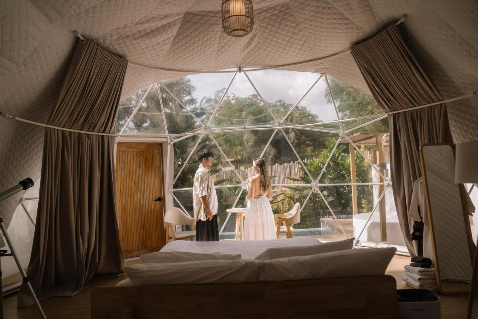 Bed in The X10 private pool villa khaoyai SHA Certified เขาใหญ่