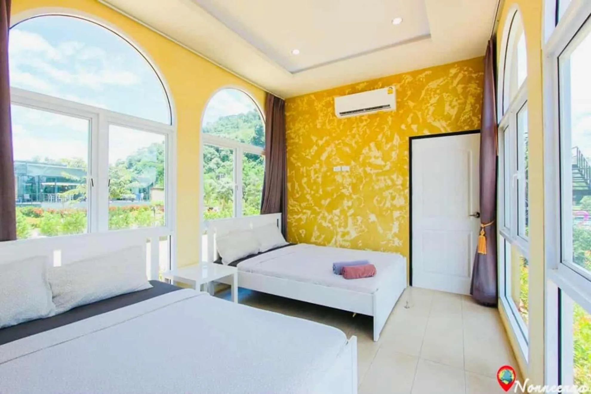 Bed in The X10 private pool villa khaoyai SHA Certified เขาใหญ่