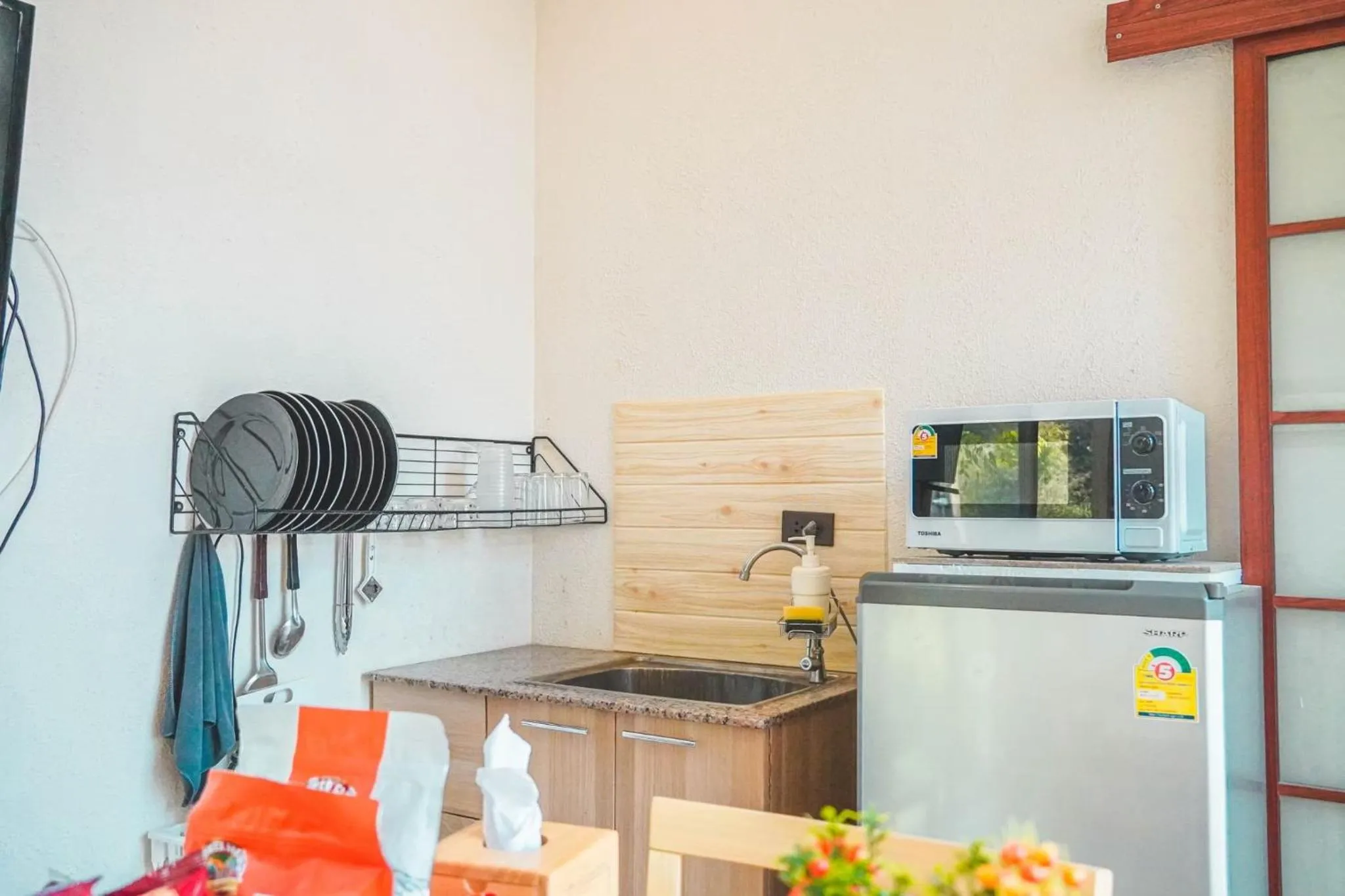 Kitchen or kitchenette in The X10 private pool villa khaoyai SHA Certified เขาใหญ่