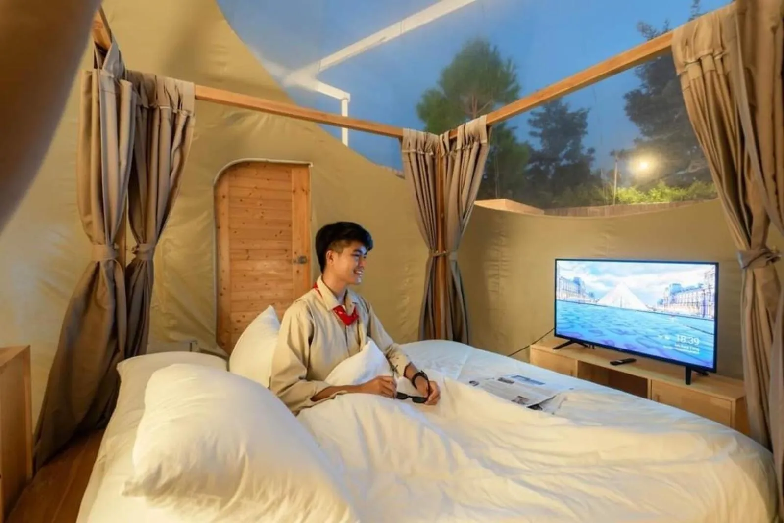 Bed in The X10 private pool villa khaoyai SHA Certified เขาใหญ่