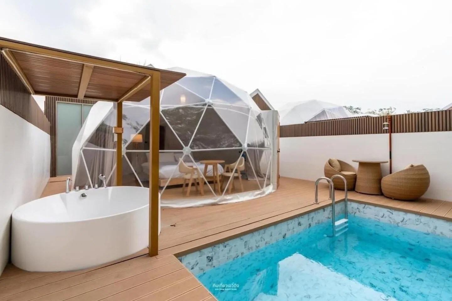 Patio in The X10 private pool villa khaoyai SHA Certified เขาใหญ่