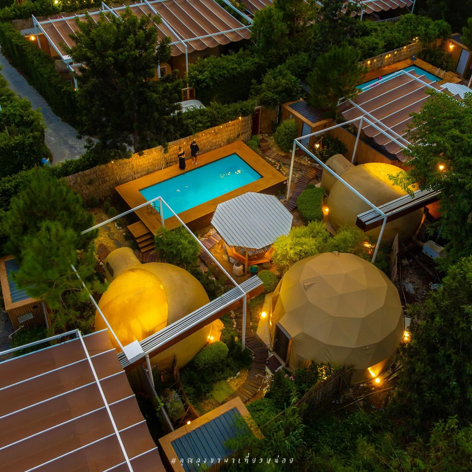 Bird's eye view in The X10 private pool villa khaoyai SHA Certified เขาใหญ่