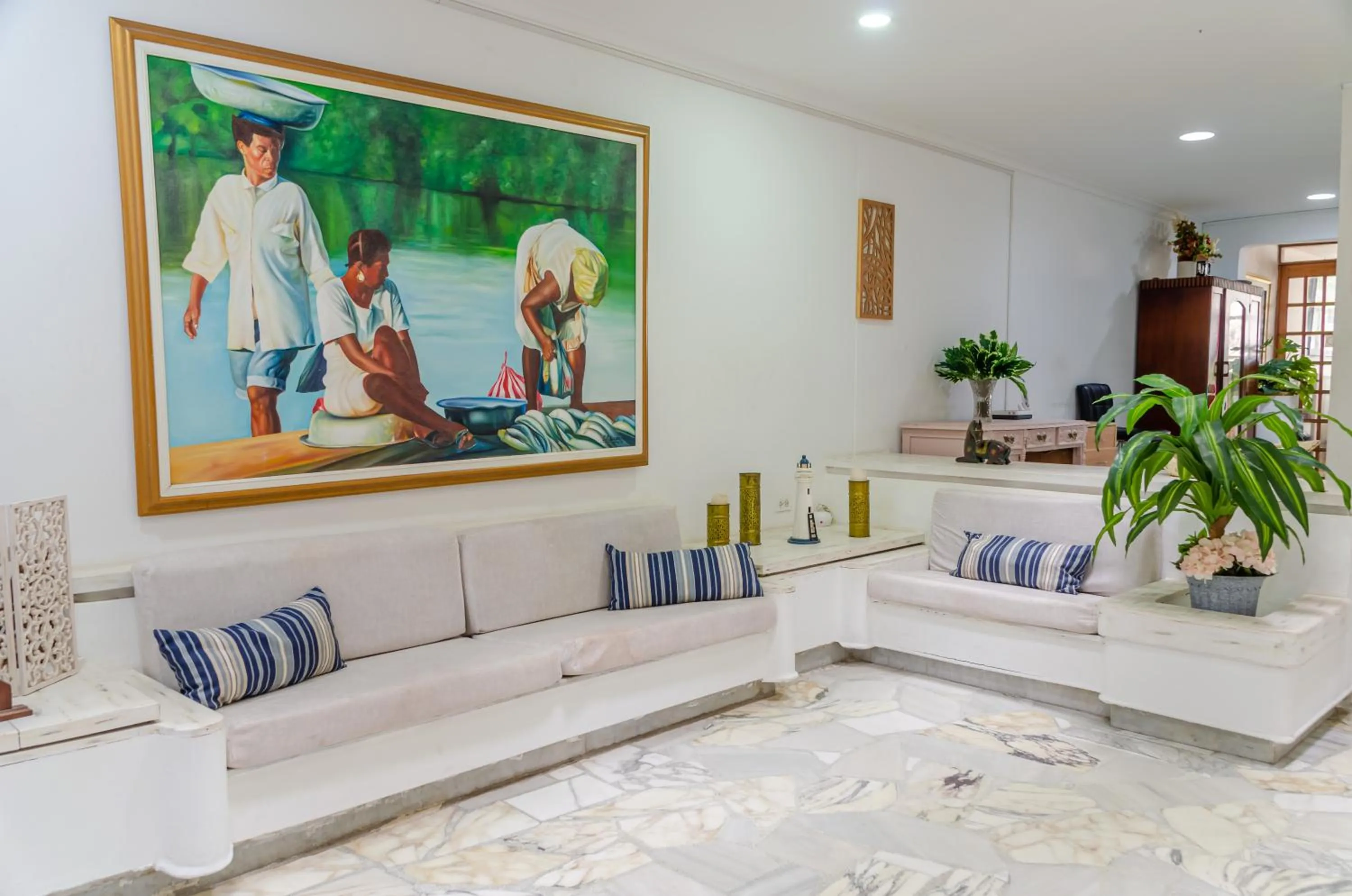 Seating area in Casa Franco Hotel