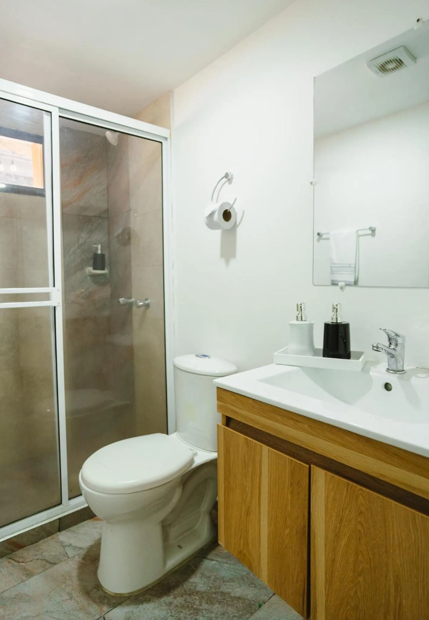 Shower in Casa Franco Hotel