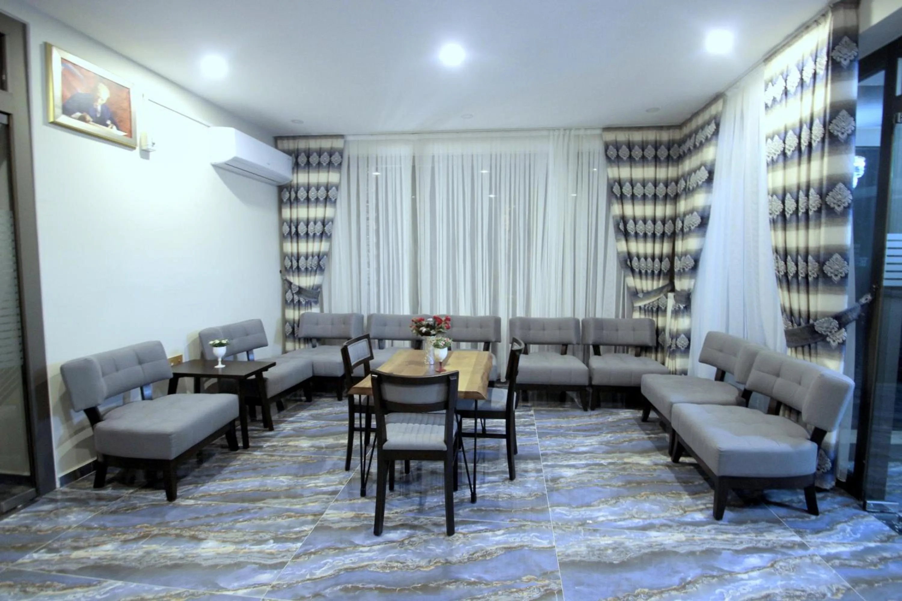 Seating area in Butterfly Butik Hotel