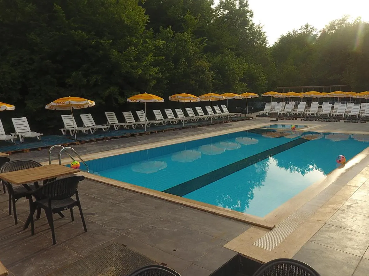 Pool view in Butterfly Butik Hotel