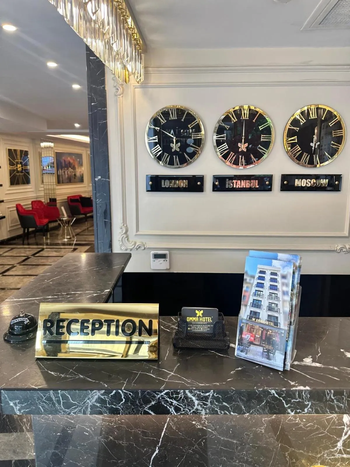 Lobby or reception in OMMA HOTEL