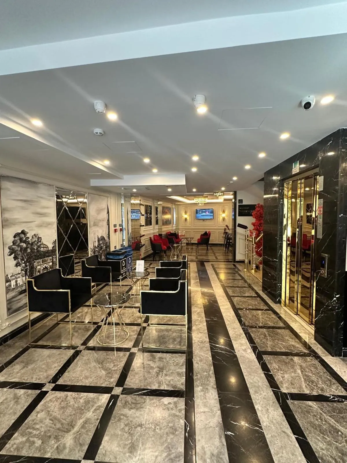 Seating area in OMMA HOTEL