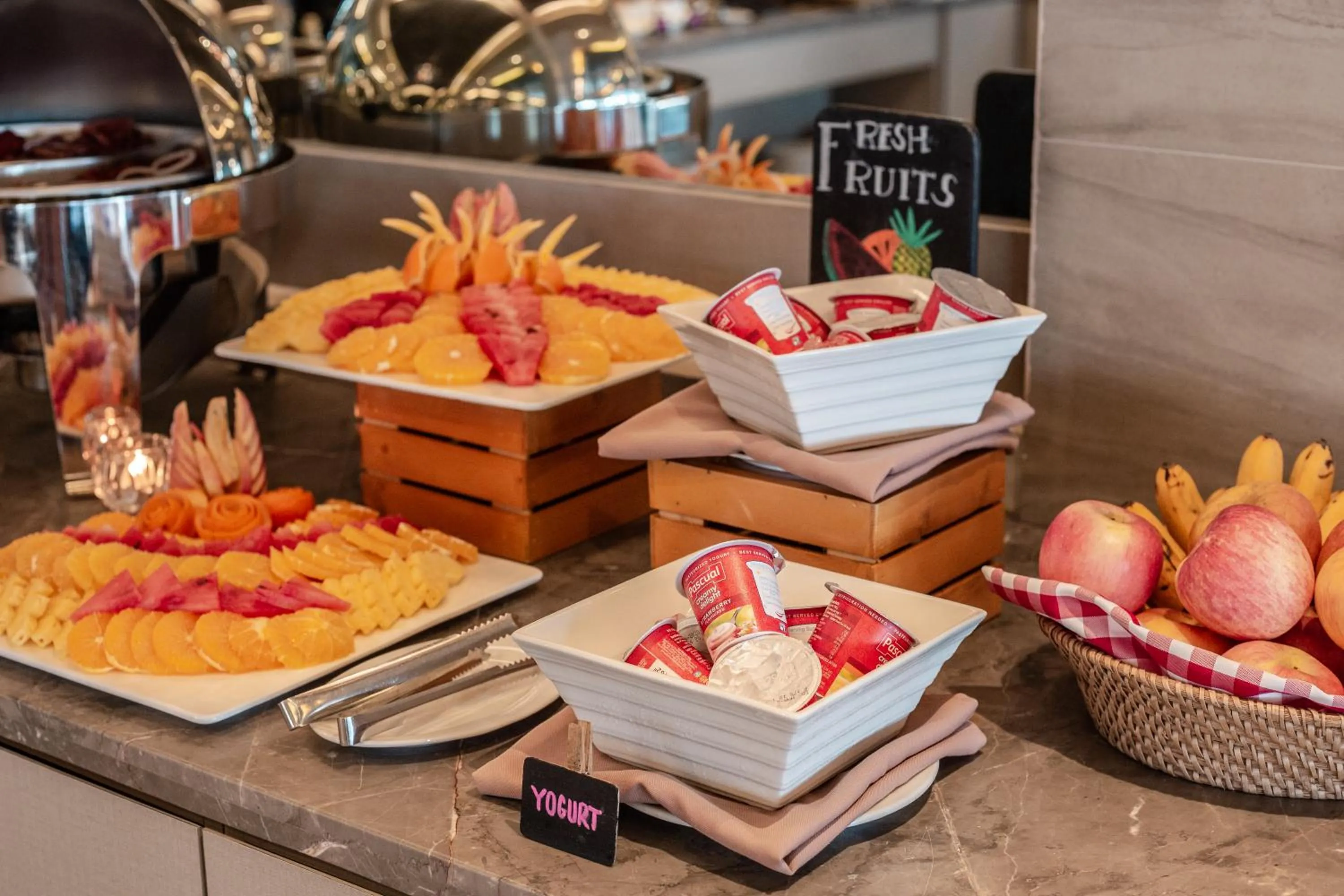 Buffet breakfast in Boracay Mandarin Island Hotel