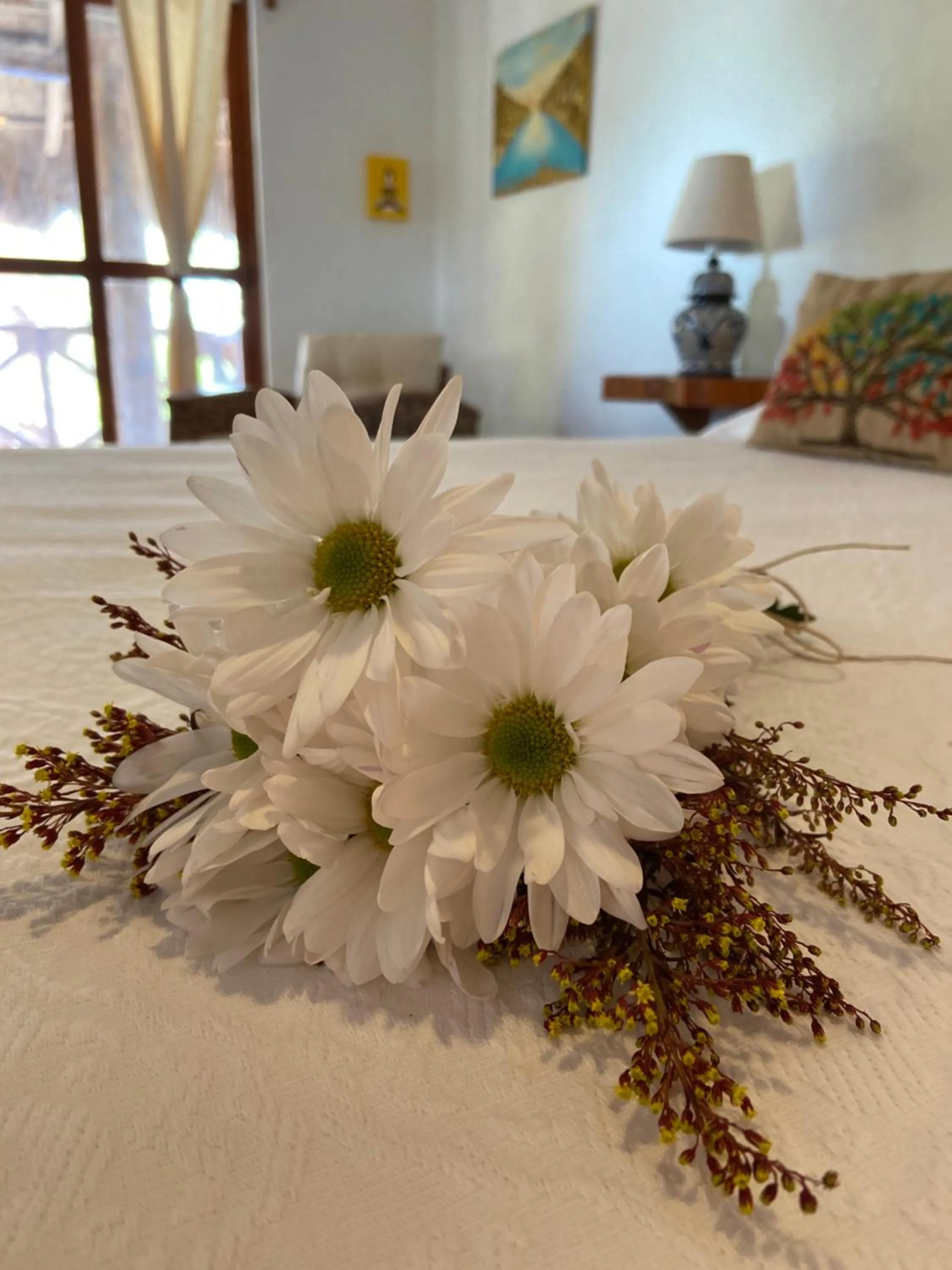 Bed in Casa Hridaya Hotel Boutique