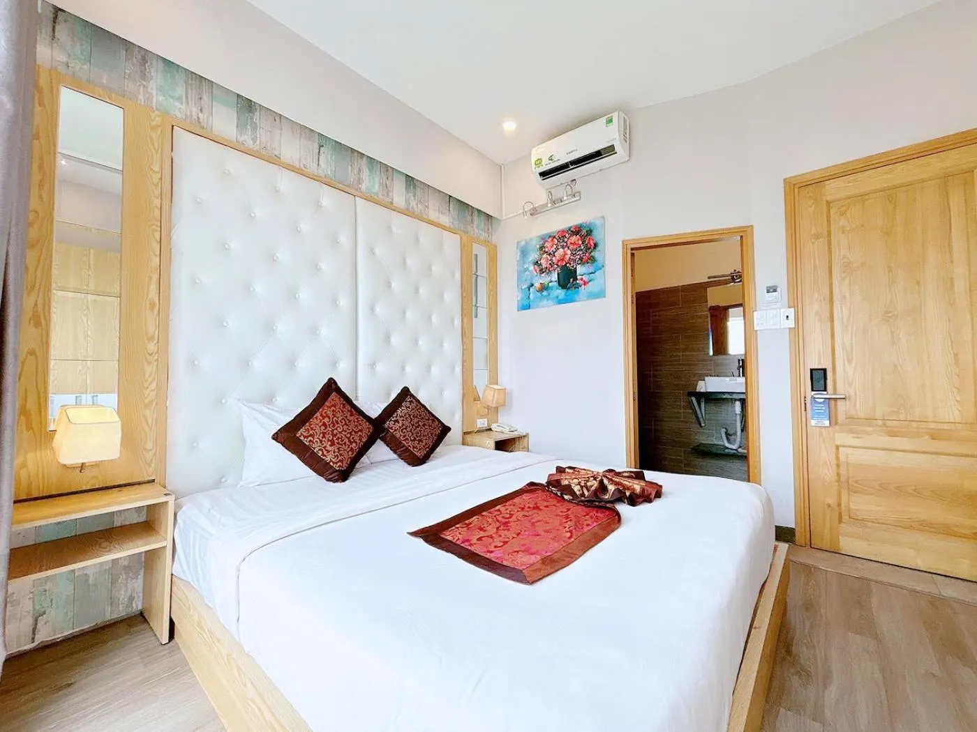 Bed in EMERALD OCEAN HOTEL