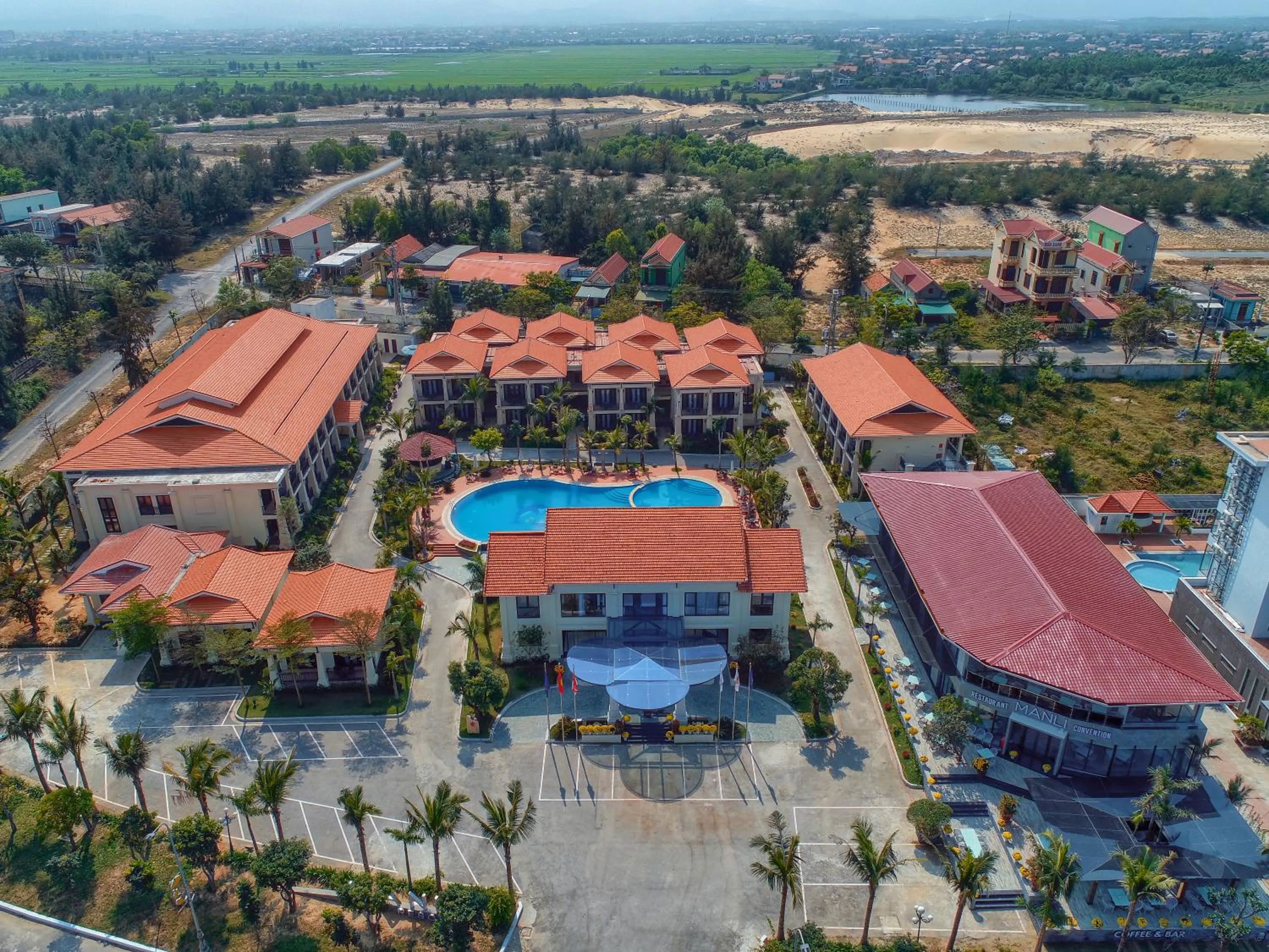 Bird's eye view in MANLI Resort Quảng Bình