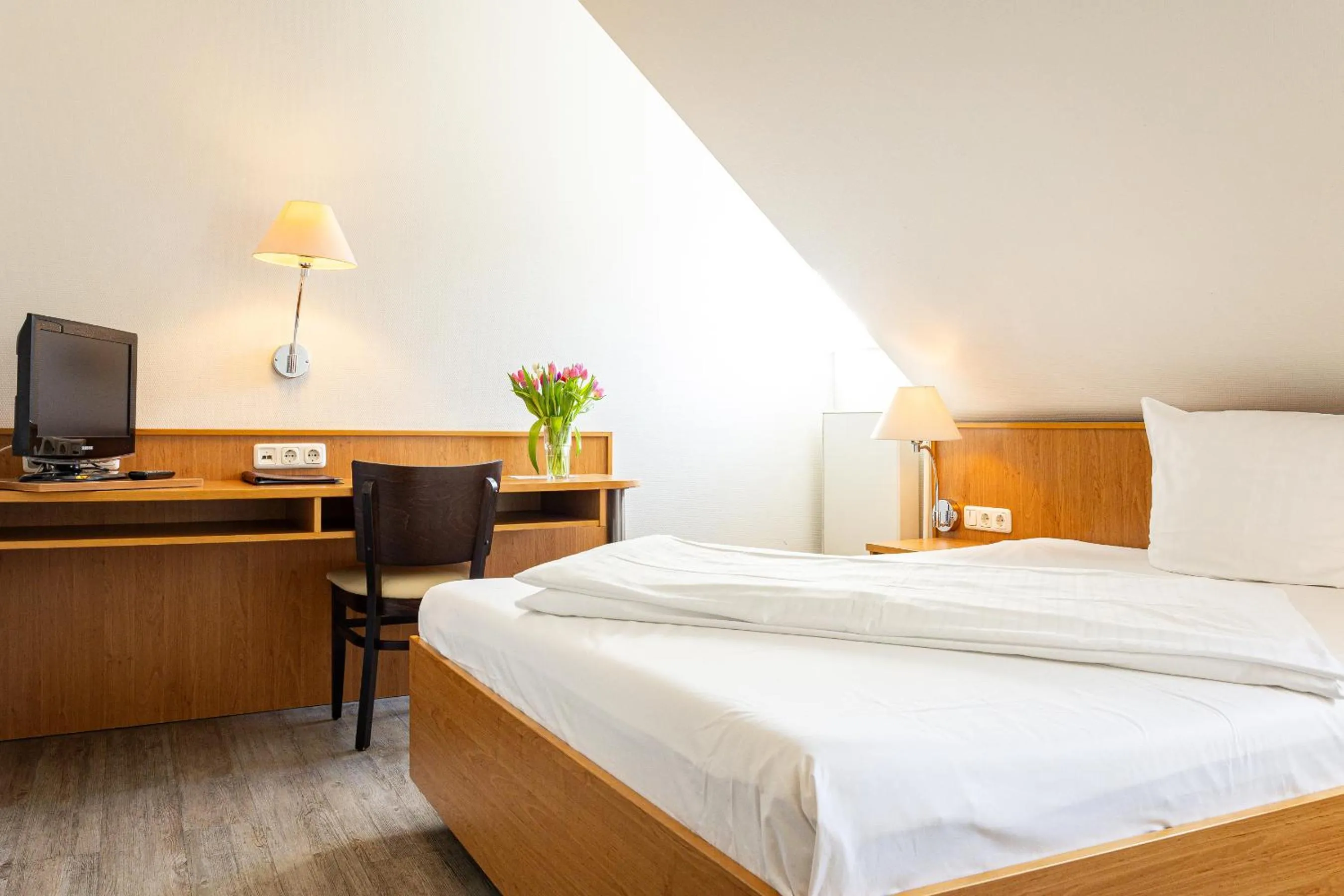 Bed in Hotel Aulmann