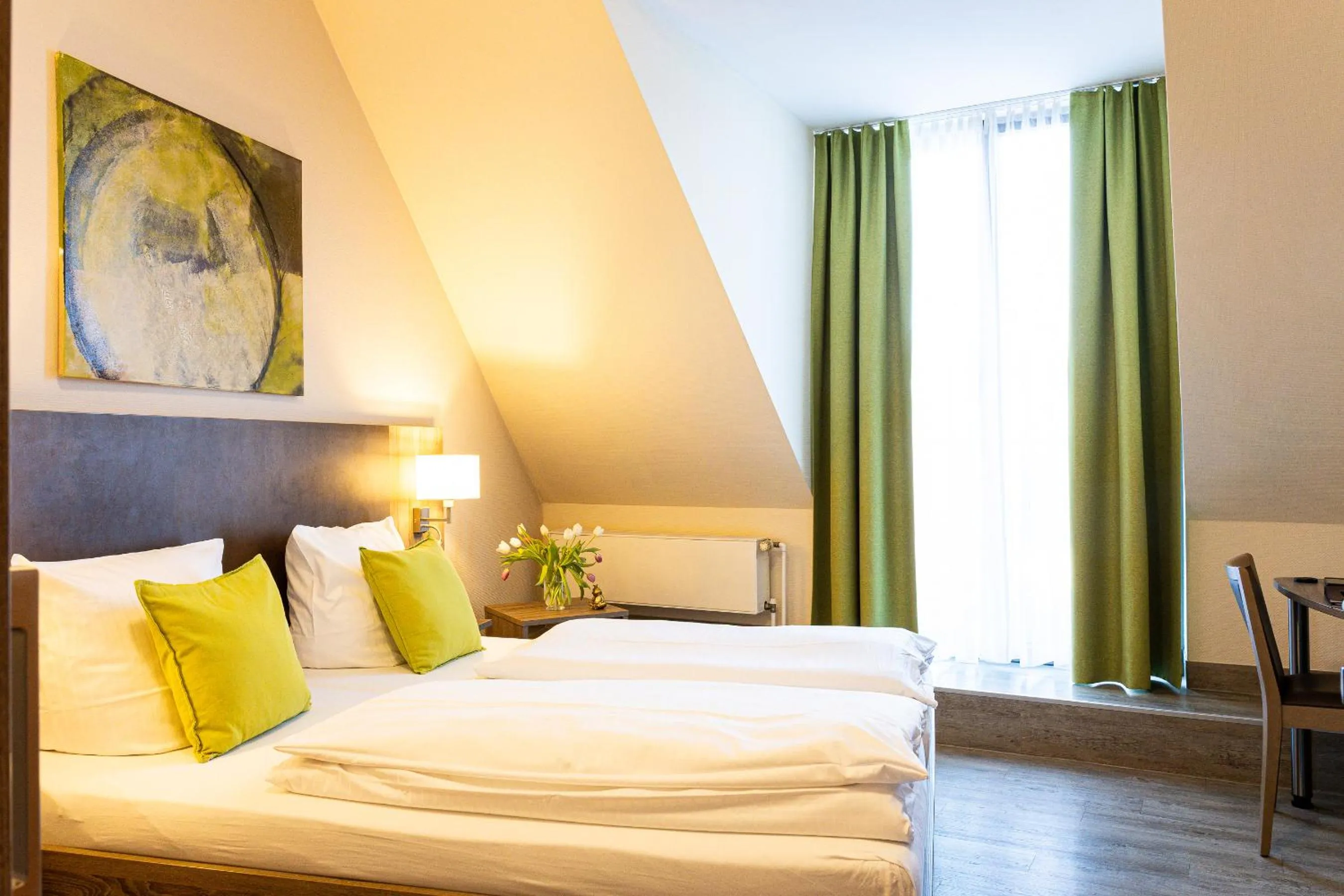 Bedroom, Bed in Hotel Aulmann