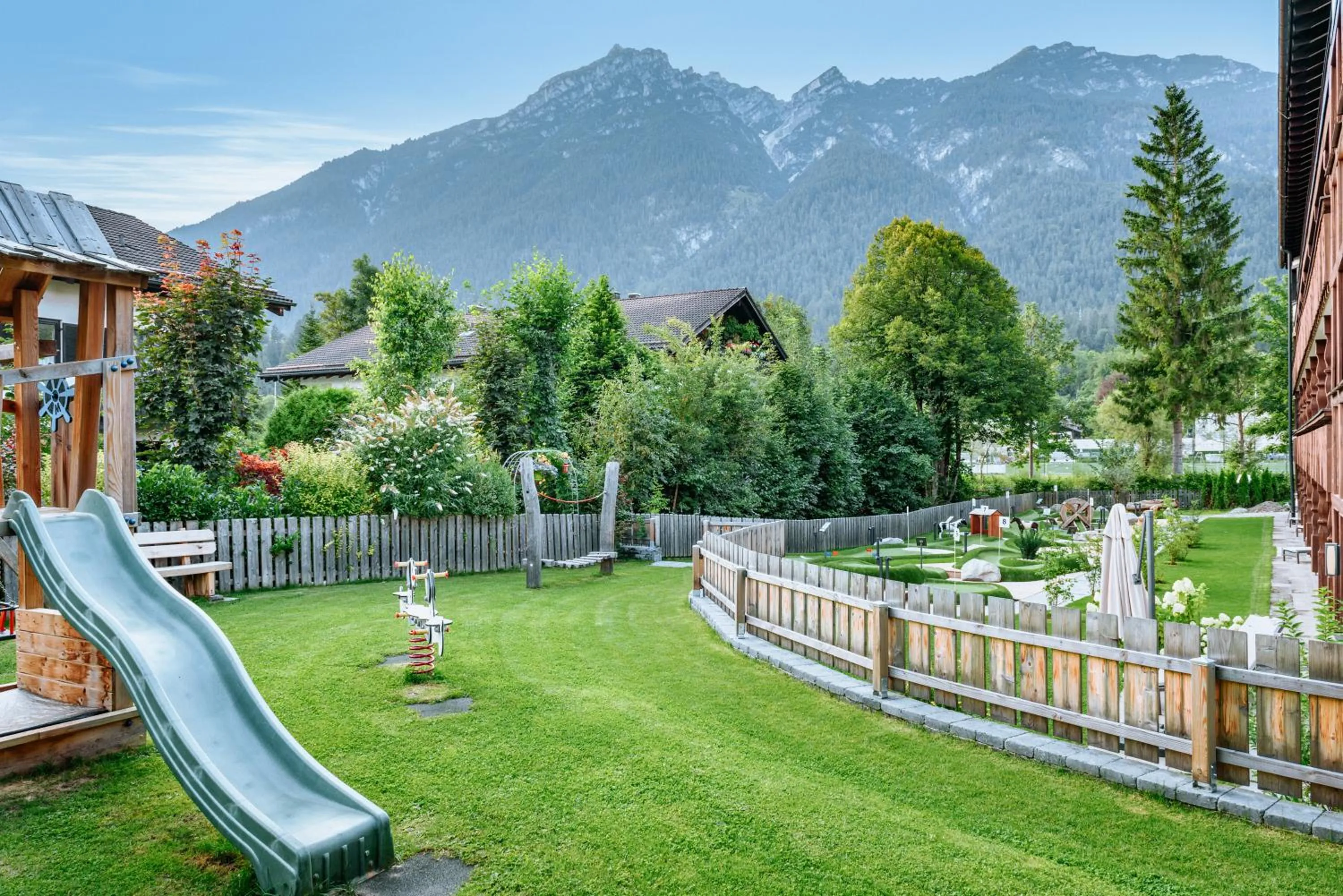 Children play ground in Obermühle 4*S Boutique Resort