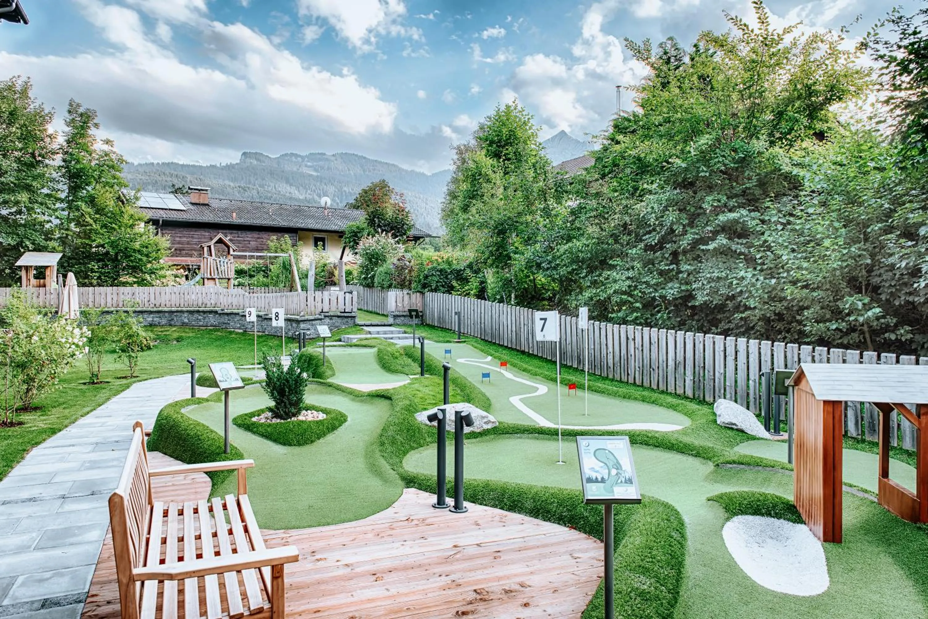 Children play ground in Obermühle 4*S Boutique Resort