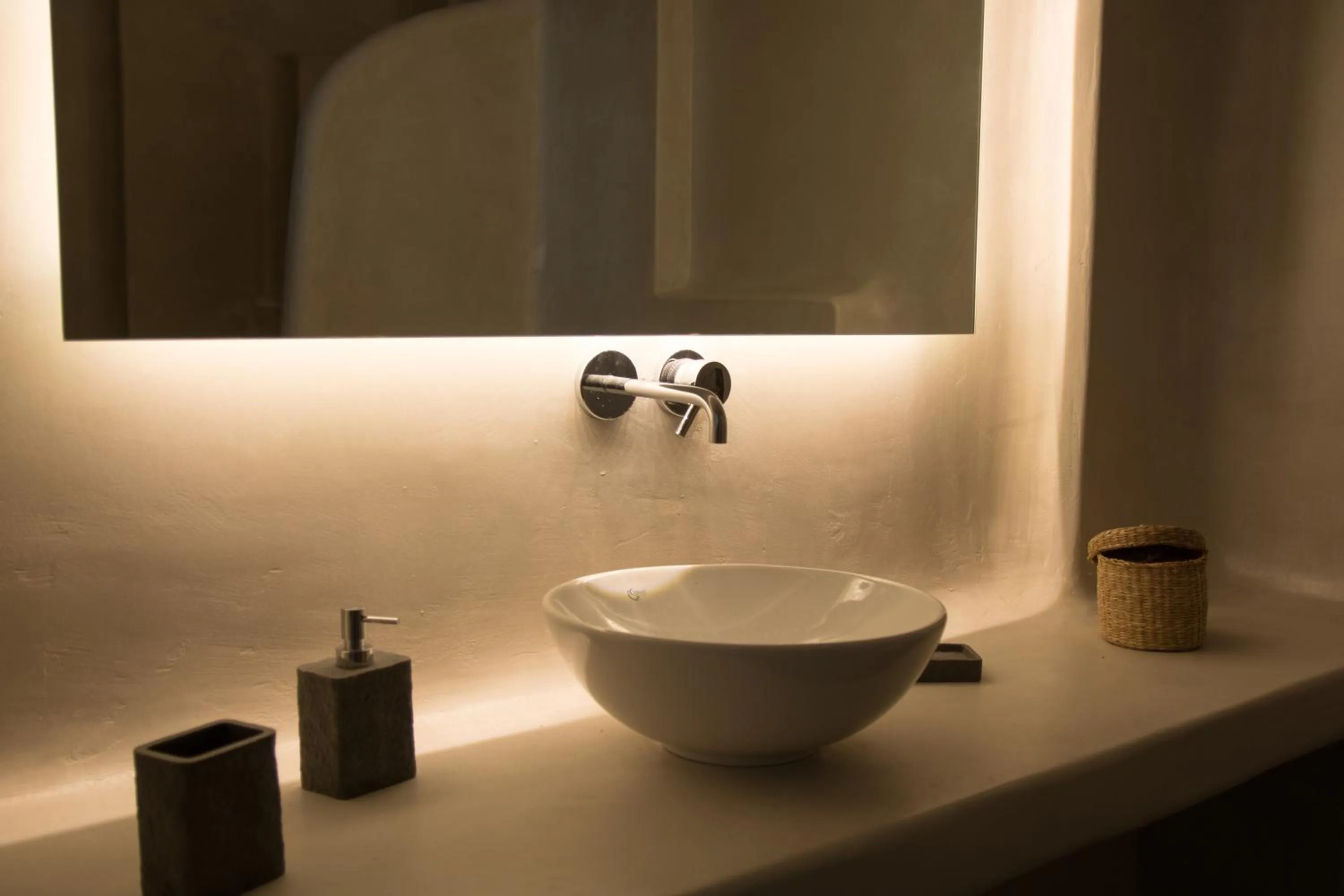 Bathroom in Amphitrite Suites Santorini