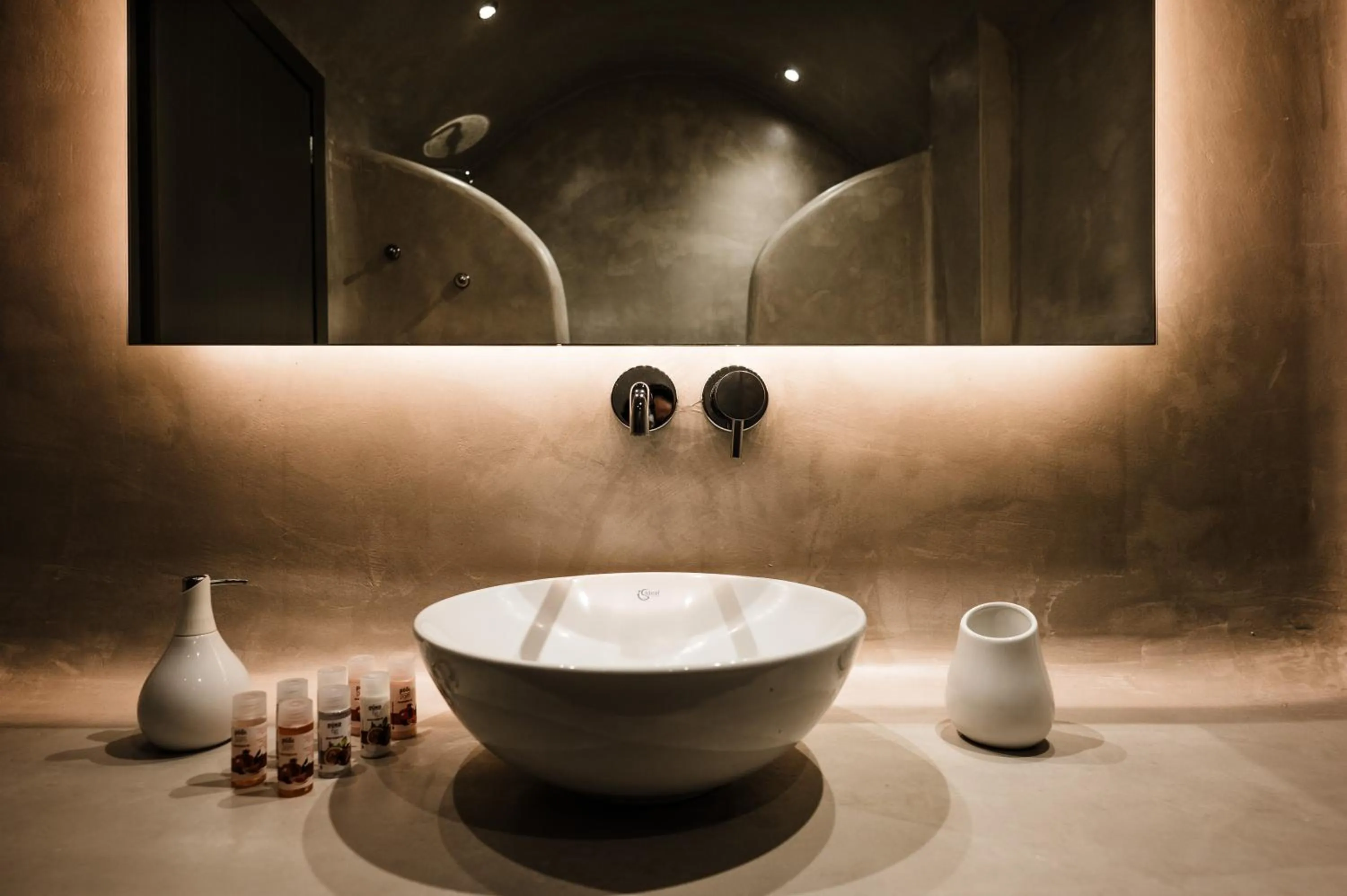 Bathroom in Amphitrite Suites Santorini