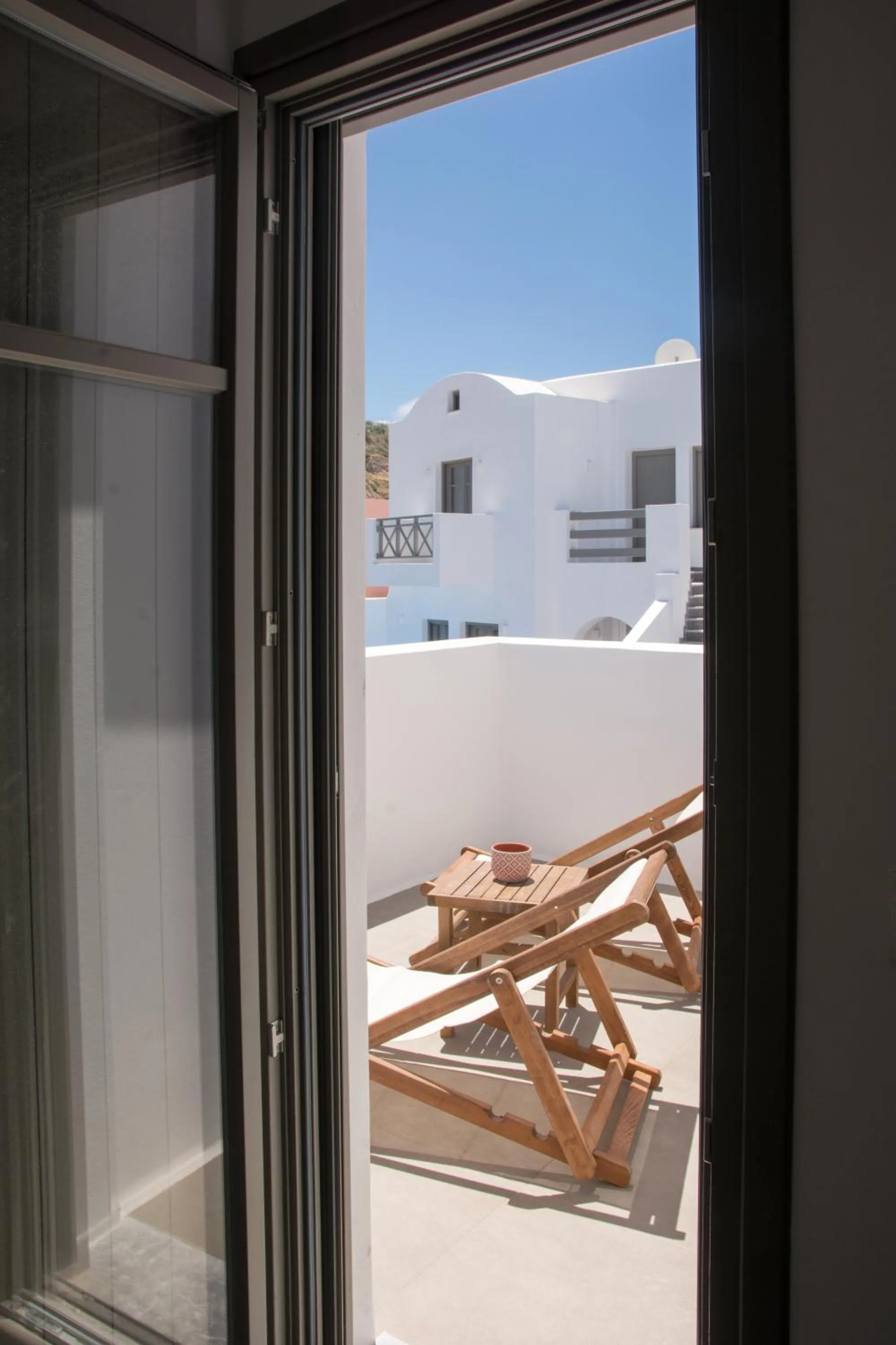 sunbed in Amphitrite Suites Santorini
