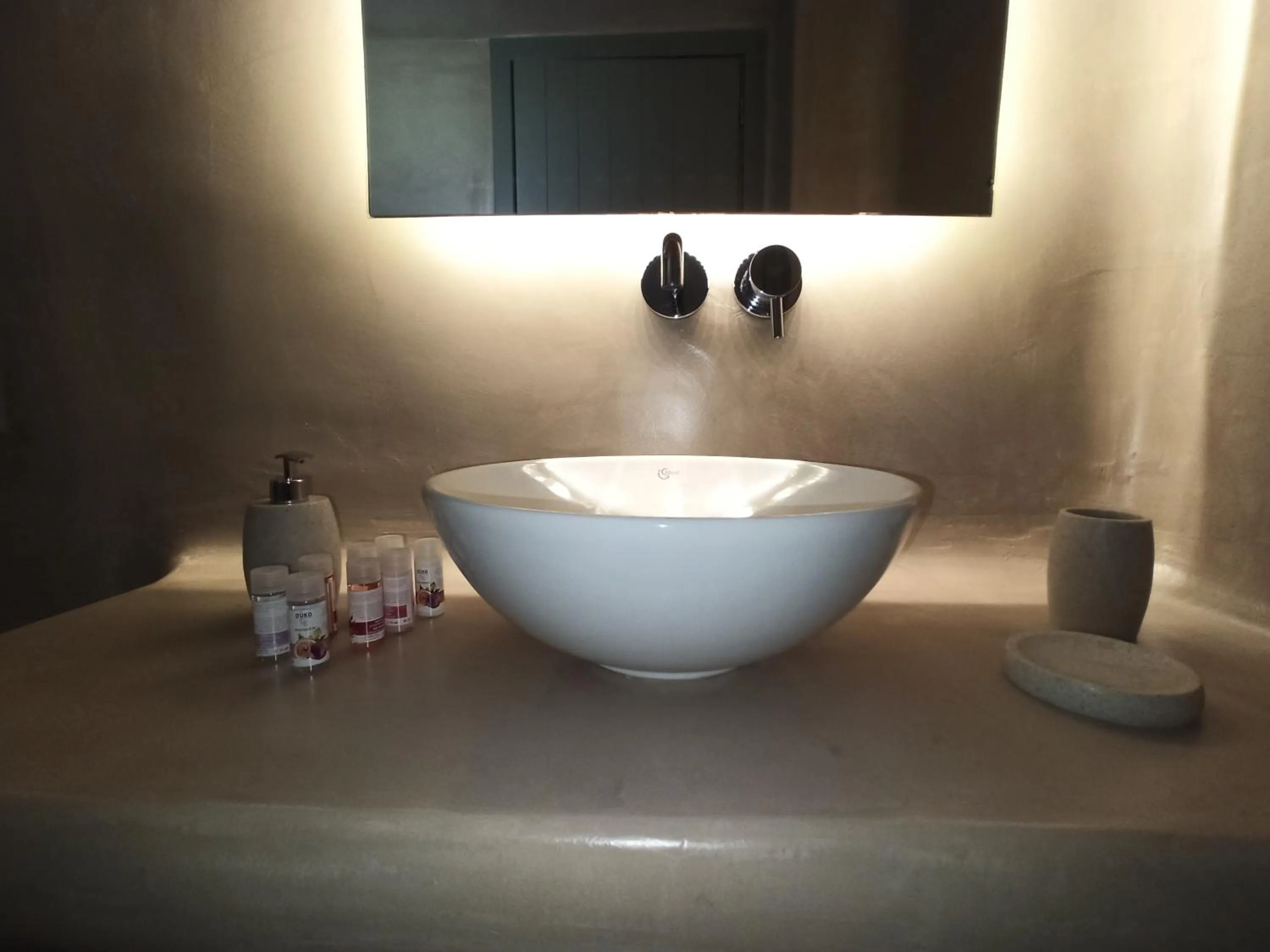 Bathroom in Amphitrite Suites Santorini