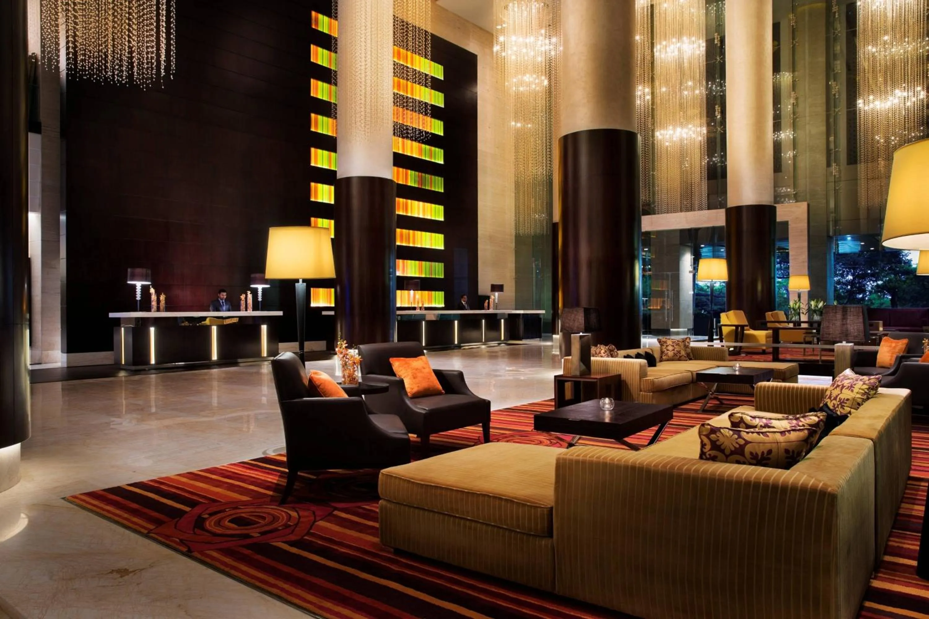 Lobby or reception in JW Marriott Hotel Bengaluru