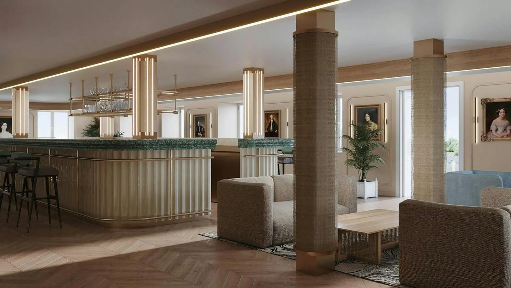 Lounge or bar in Badischer Hof Baden-Baden - Leonardo Limited Edition