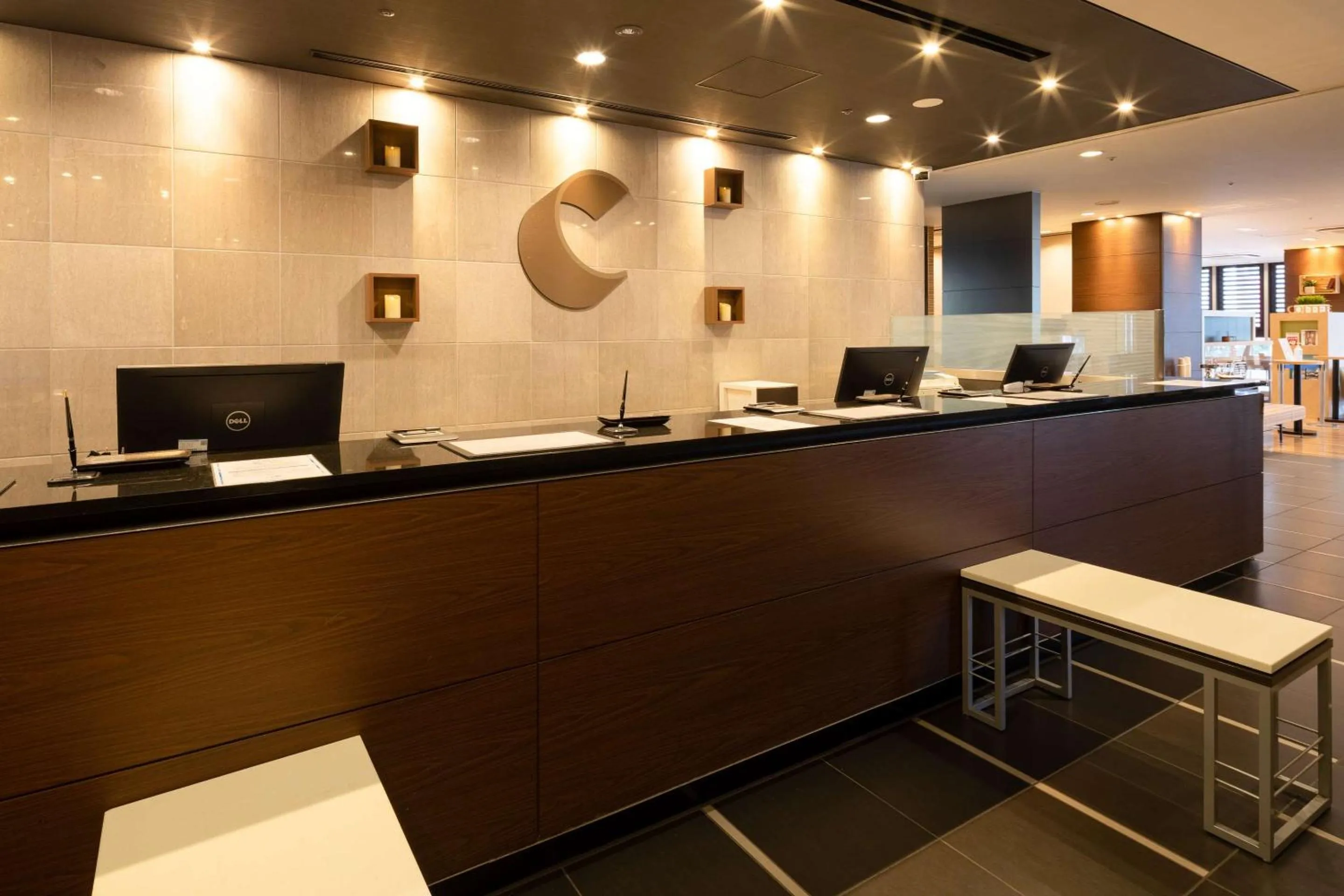 Lobby or reception in Comfort Hotel Sendai West