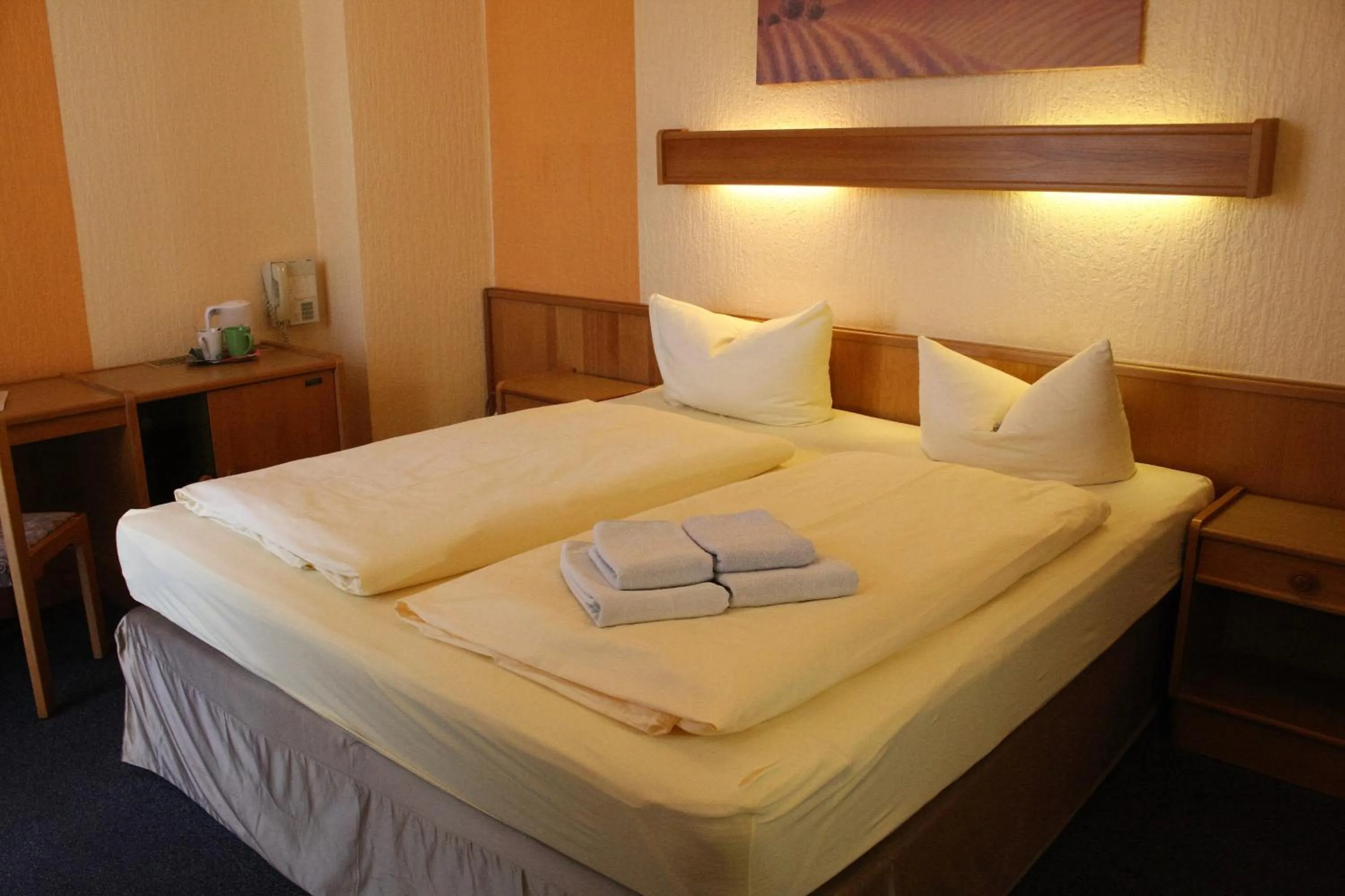 Bed in Hotel Graf Pückler