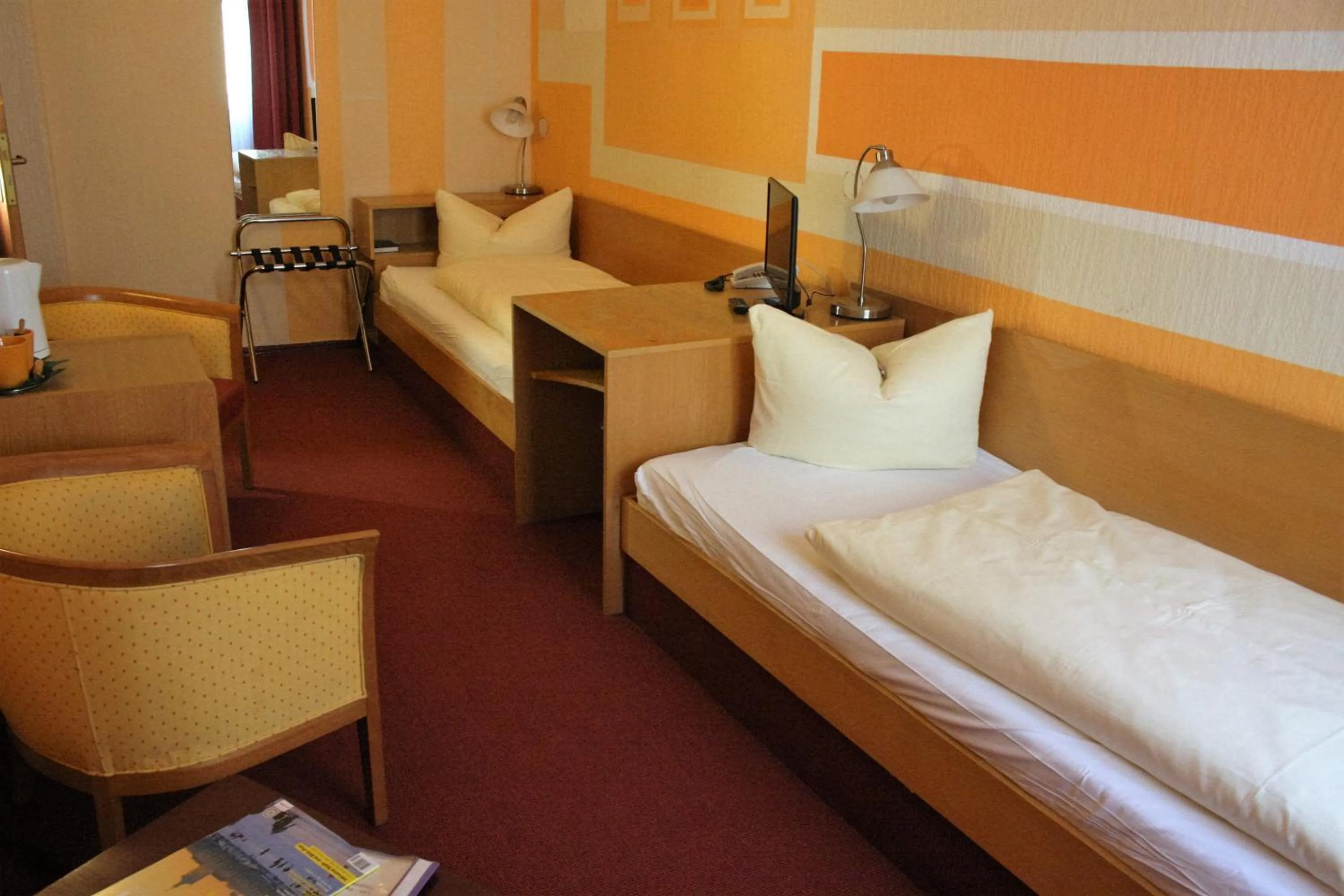 Patio, Bed in Hotel Graf Pückler