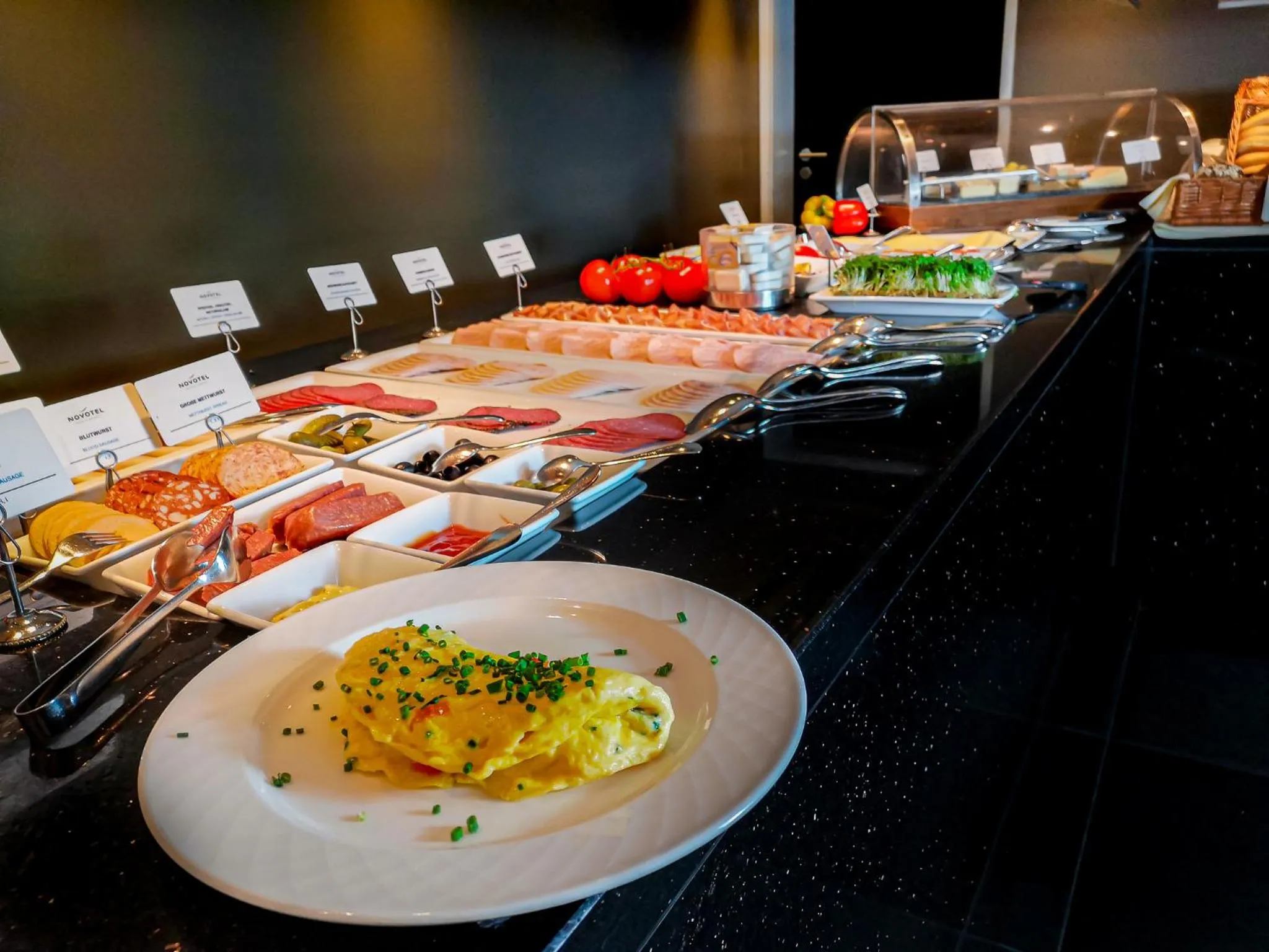 Buffet breakfast in Novotel Karlsruhe City