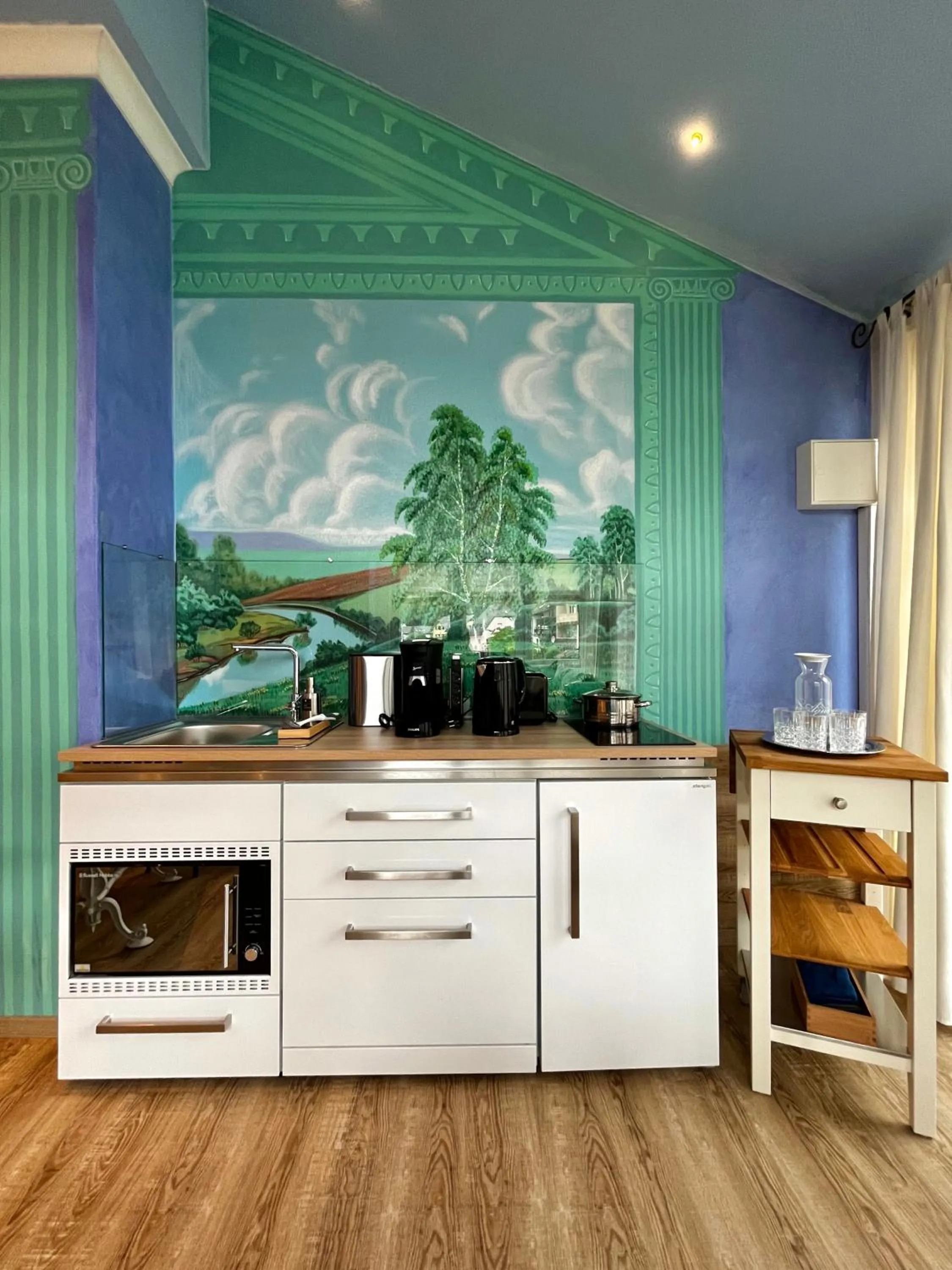 Coffee/tea facilities in PARK VILLA zentral am Mittelrhein Zimmer&Apartments Self check in Aparthotel