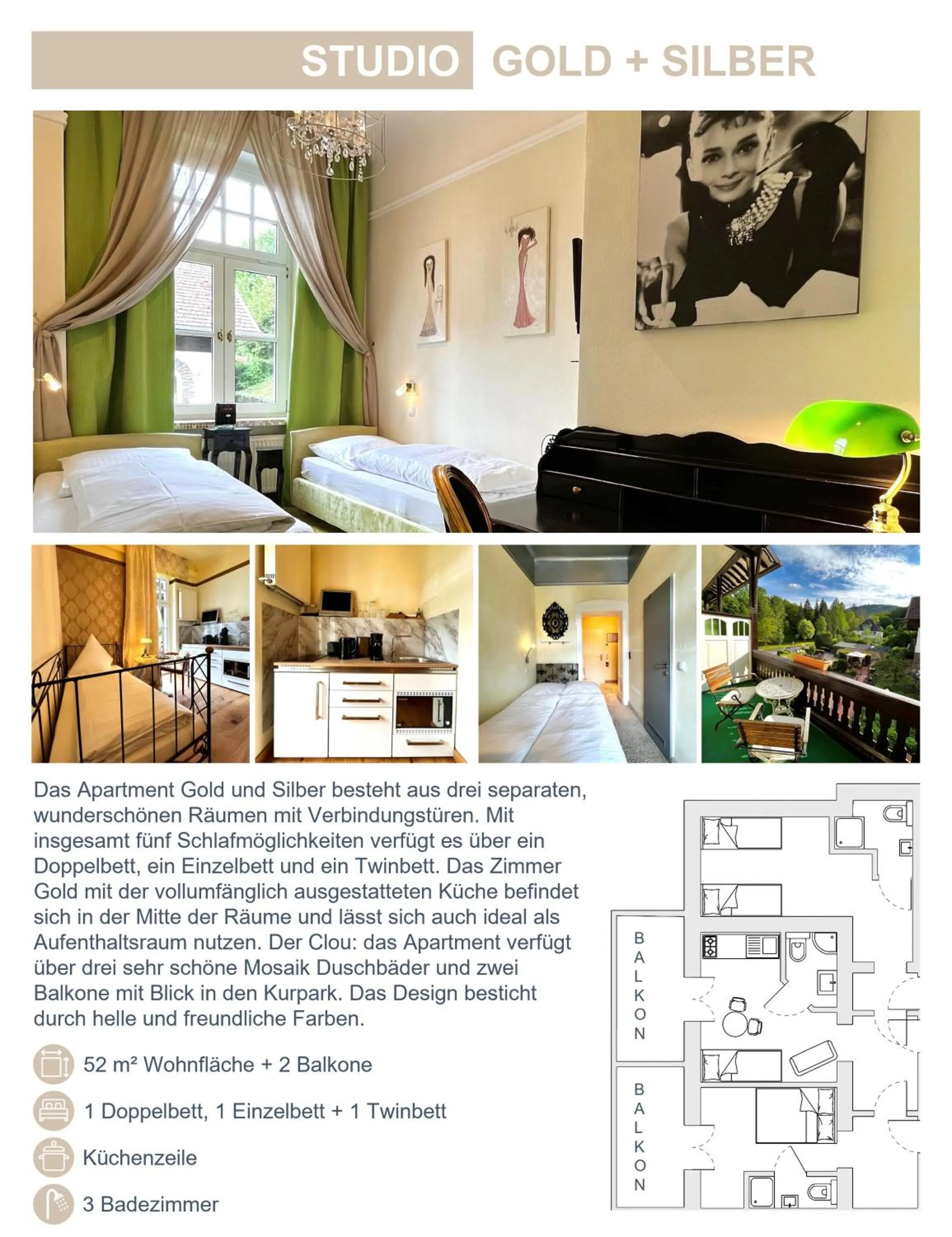 Photo of the whole room in PARK VILLA zentral am Mittelrhein Zimmer&Apartments Self check in Aparthotel